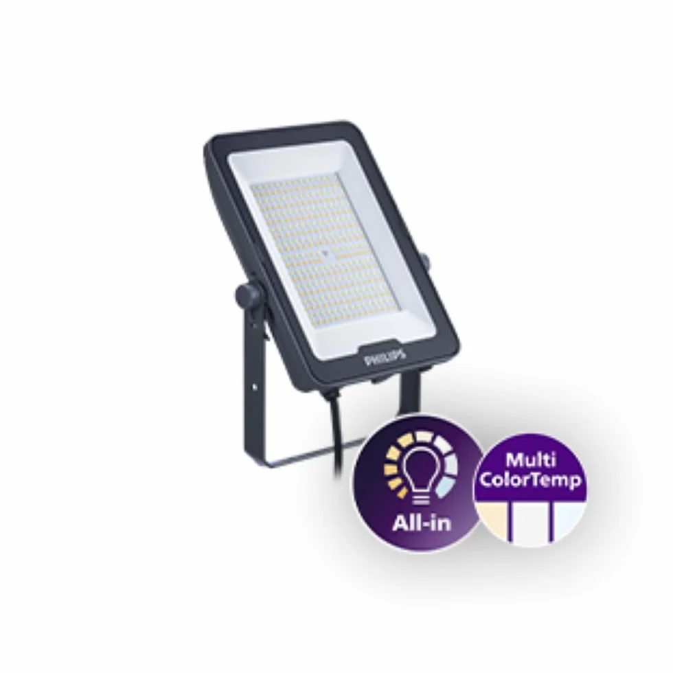 PHILIPS Naświetlacz LED Gen4 „wszystko w jednym” 100W 12000lm 3000/4000/6500K IP65 naświetlacz zewnętrzny naświetlacz podwórzowy naświetlacz zewnętrzny led 230v naświetlacz led ip65 zmienna barwa