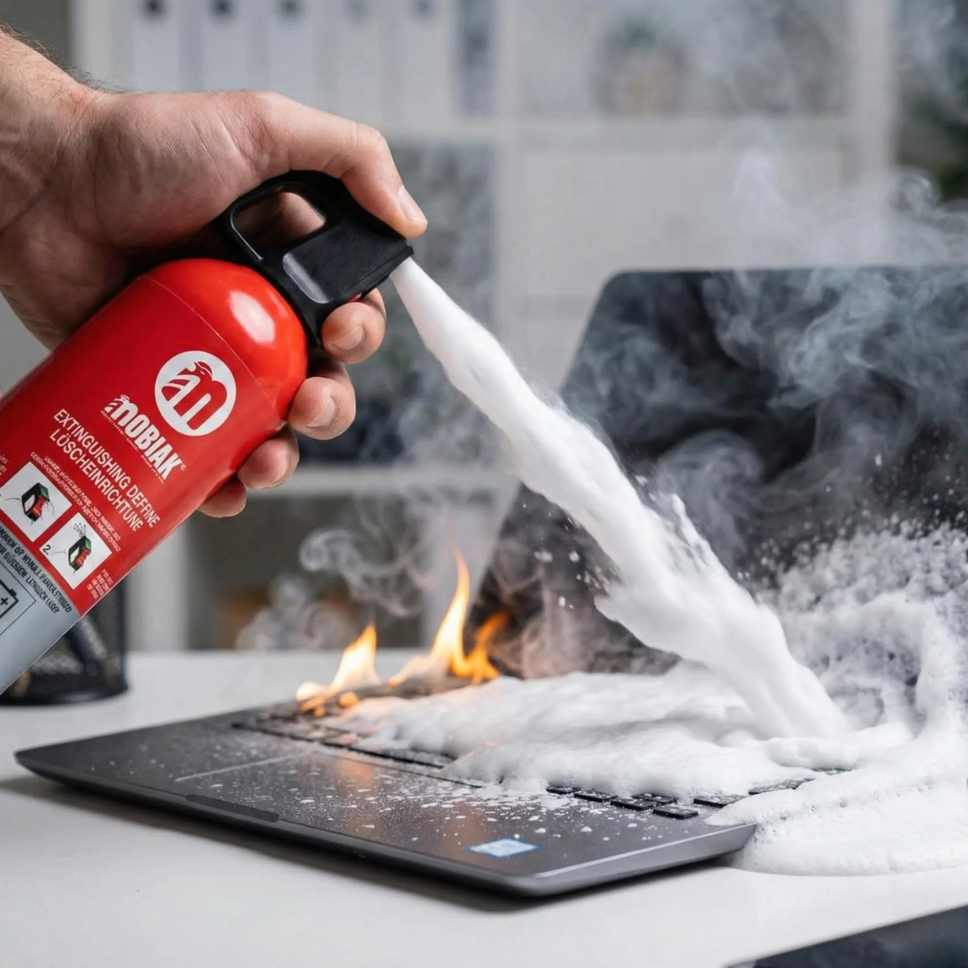Gaśnica 750 ml Spray gaśniczy do baterii litowych i akumulatorów Bezfluorowa bez PFAS