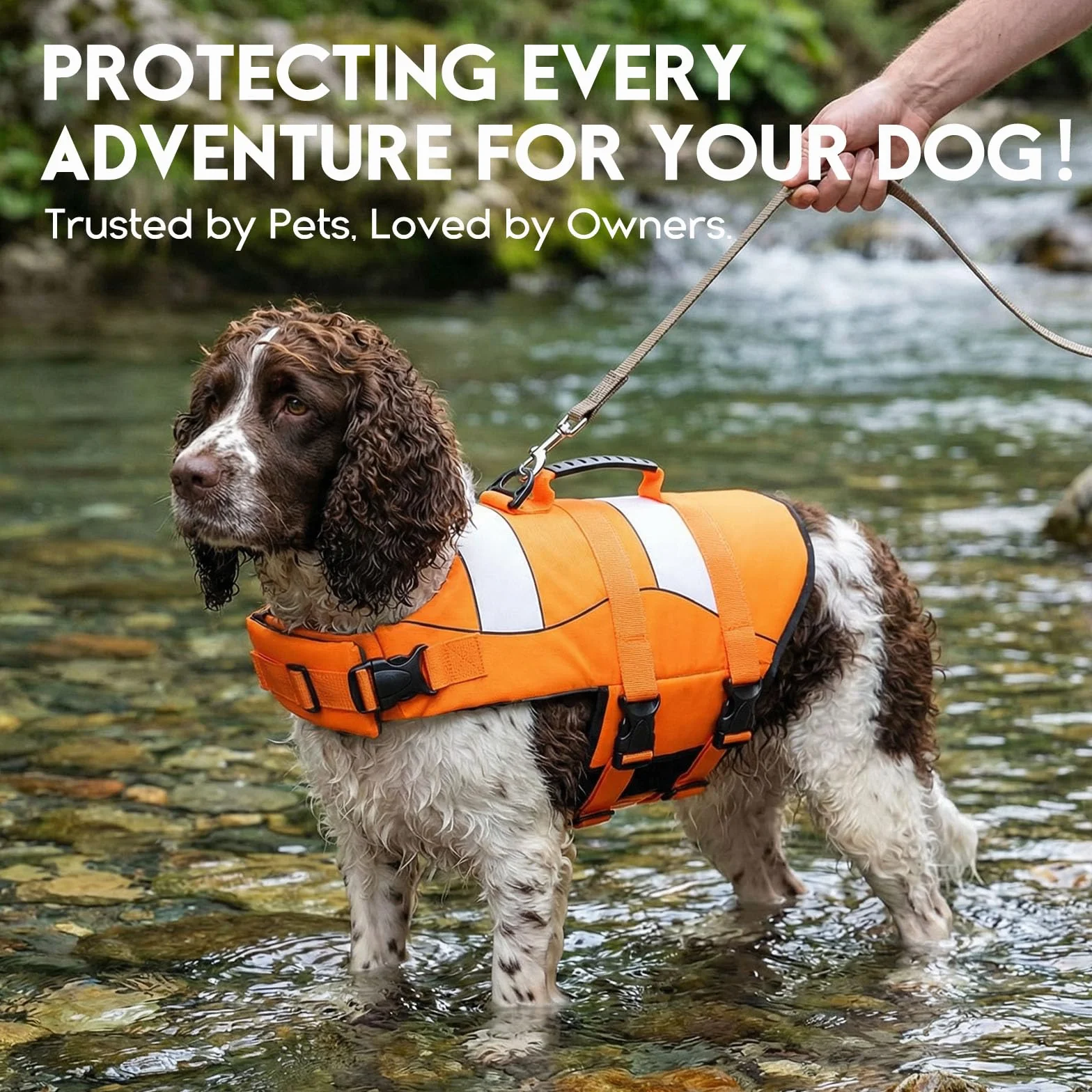 ASENKU Kamizelka ratunkowa dla psa L, regulowana kamizelka dla psa z uchwytem, kamizelka ratunkowa dla buldoga francuskiego jamnika Golden Retriever