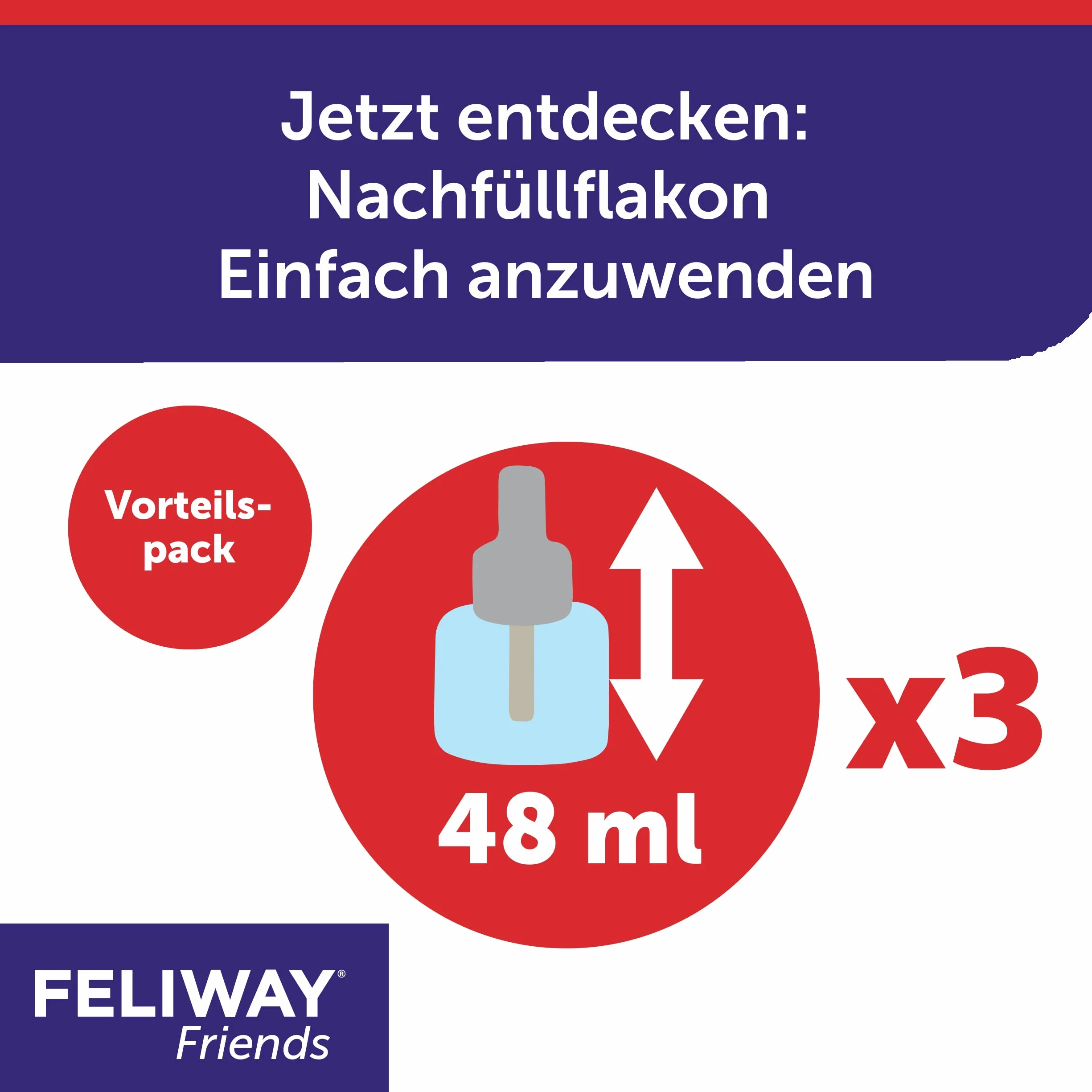 FELIWAY D89440L Friends 3x30 Day Value Pack 144 ml