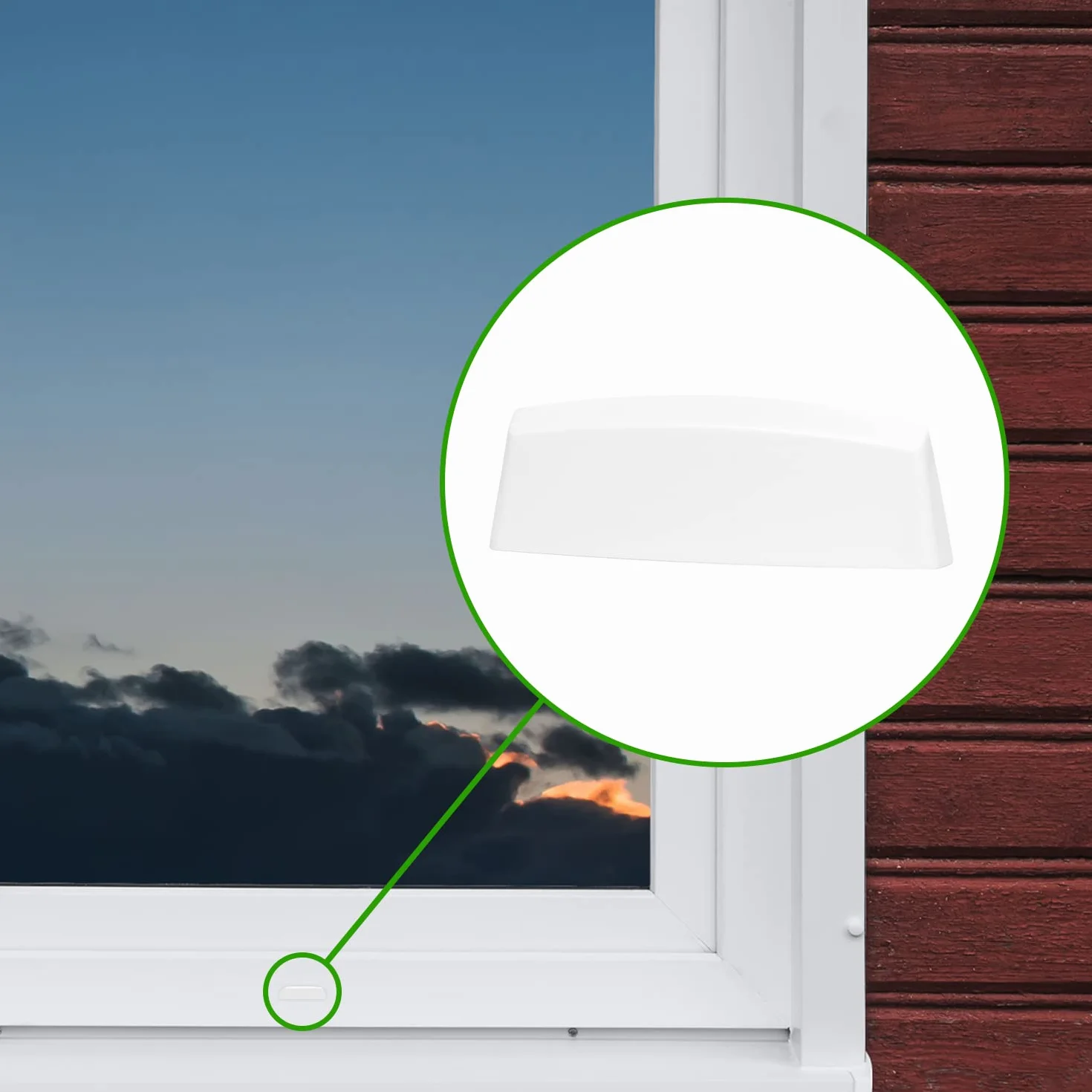 Ante bellum Window vent caps, 45 mm, 25 pieces, caps for drainage holes - prevents water damage to windows (RAL9016)