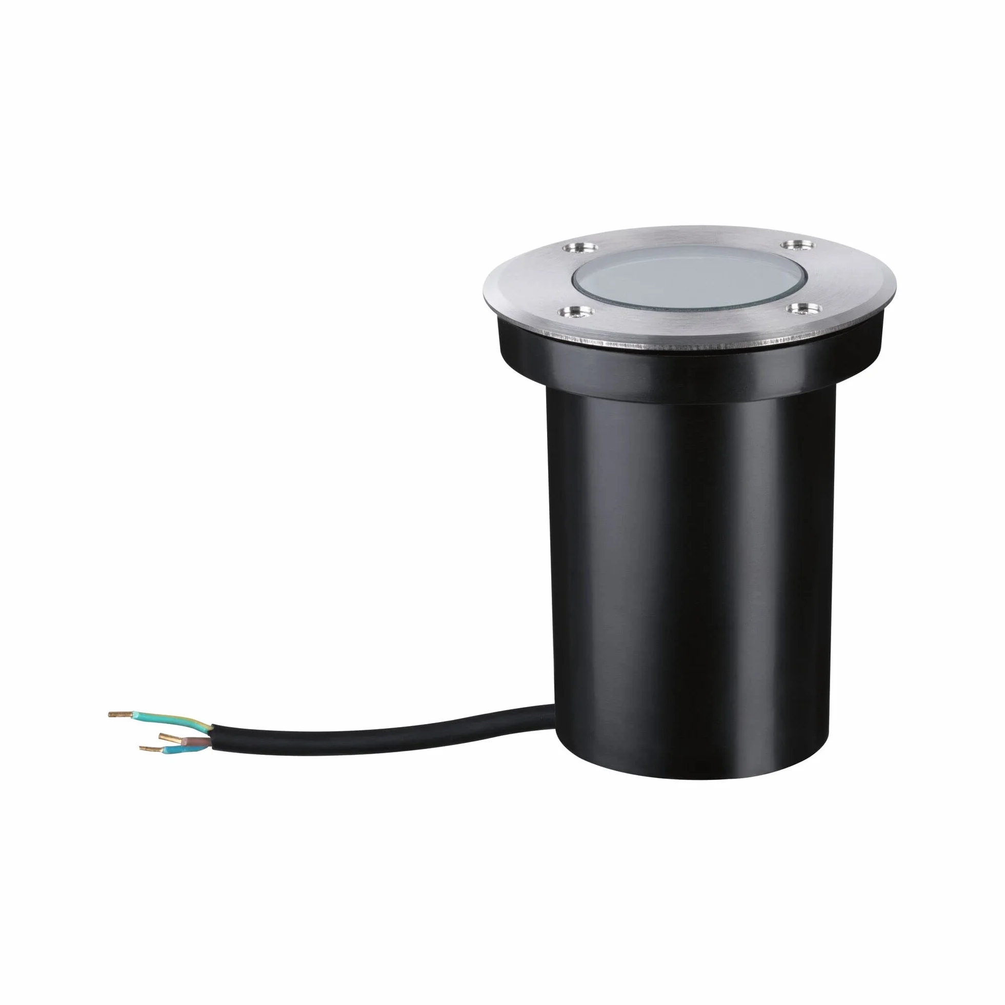 Paulmann 94732 oprawa zewnętrzna LED oprawa dogruntowa złote światło przyjazne owadom IP65 okr. 110mm 2200K 4,3W 320lm 230V stal szlach. tw. szt. GU10