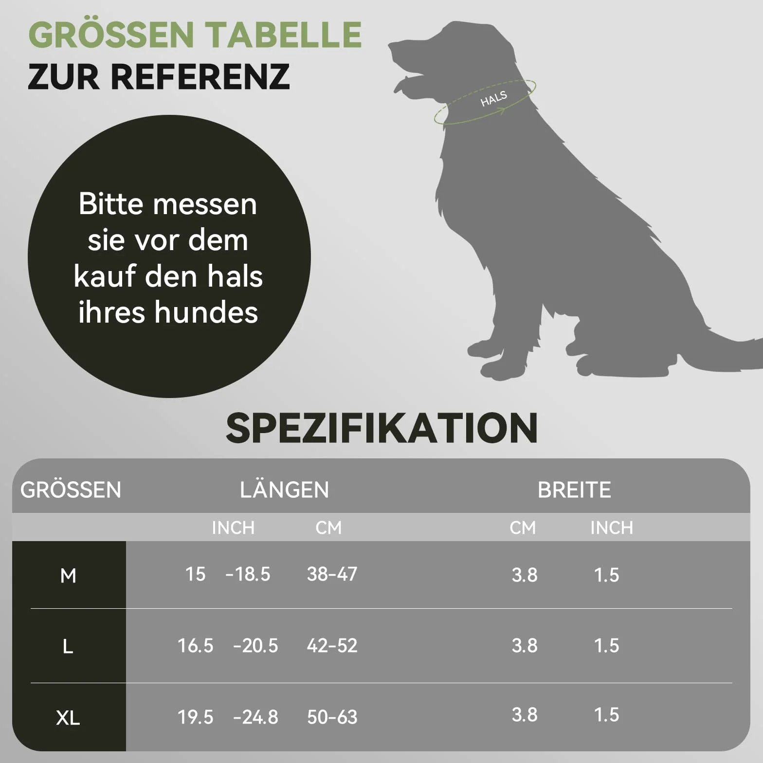 DE AirTag Tactical Dog Collar 2.0 JL M czarny M 15"-19"