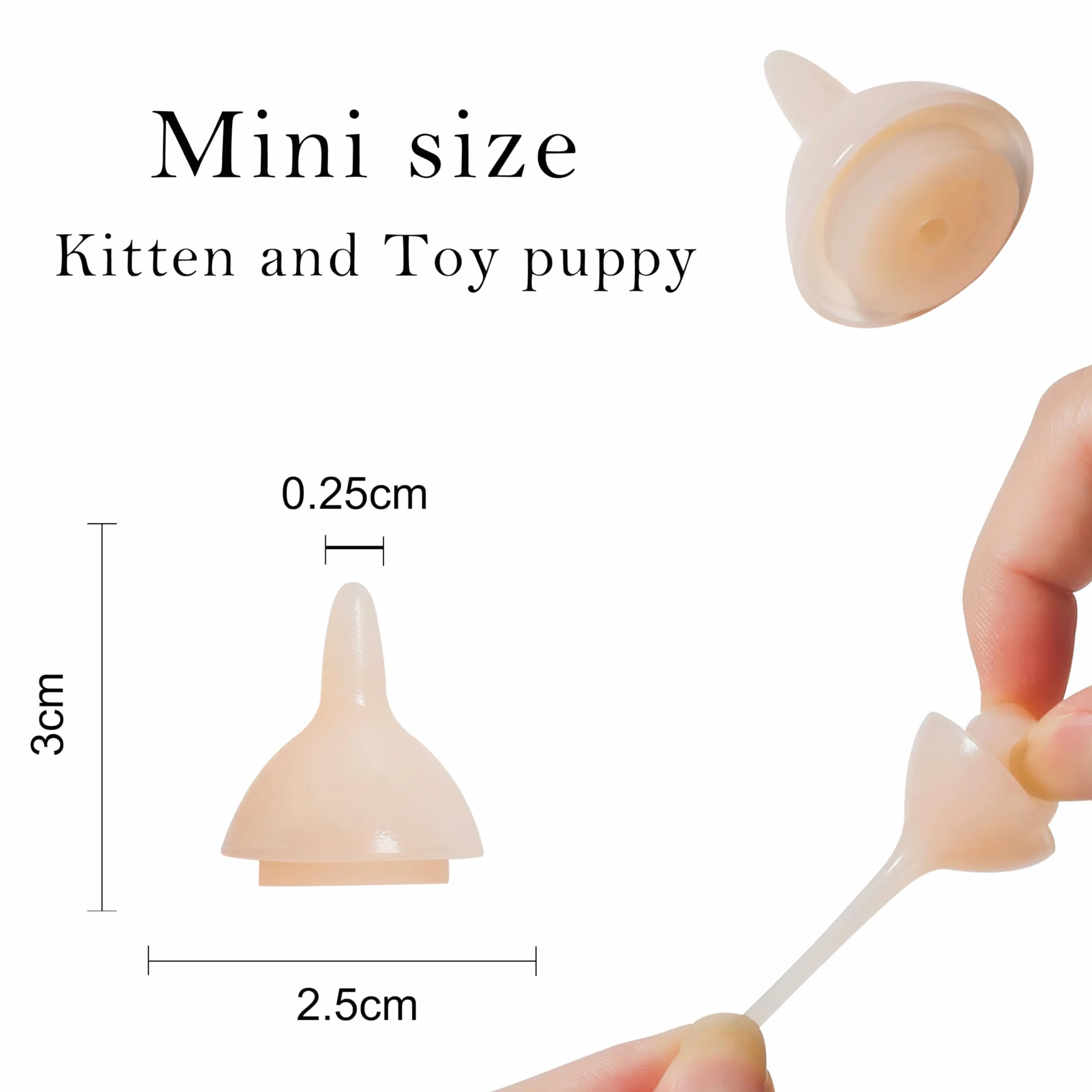 Doggiema Butelka do hodowli kotów, silikonowych sutków ze strzykawką, dla noworodków, szczeniaków, zajęcy, wiewiórek, zwierząt domowych, Bubble Milk Bowl