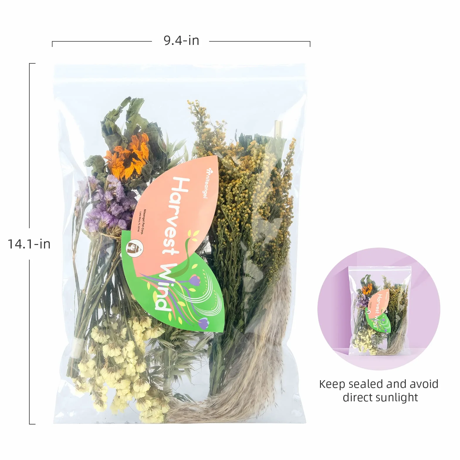Niteangel® Naturalna i Miękka Pościelanka dla Chomików Małe Zwierzęta Habitat Dekoracja dla Chomików Syryjskich, Karłowatych, Myszoskoczek, Degus, Królików lub Innych Małych Zwierząt (Wersja Kwiatowa)
