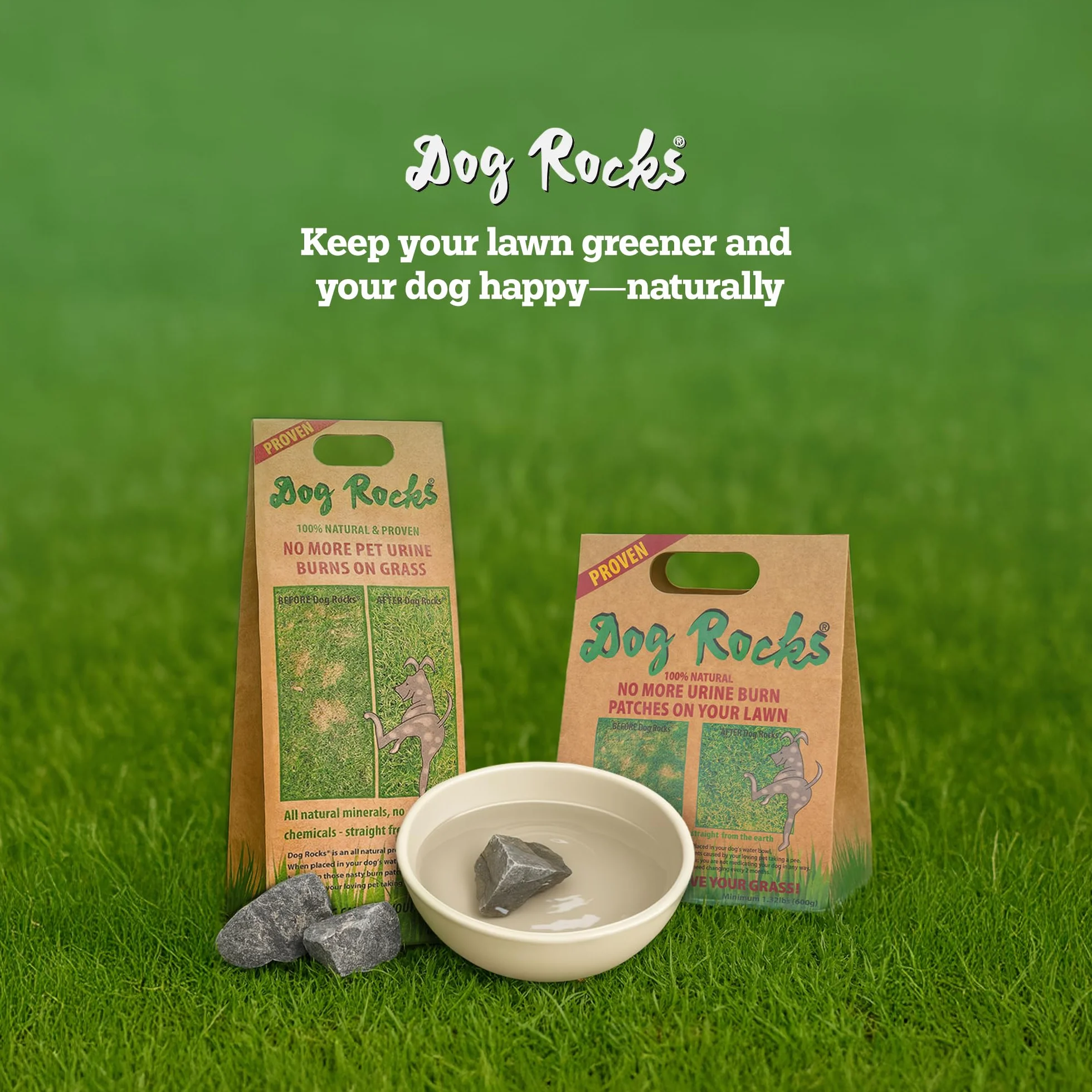 Dog Rocks Środek zapobiegający moczowi 600 g worek zbiorczy przezroczysty
