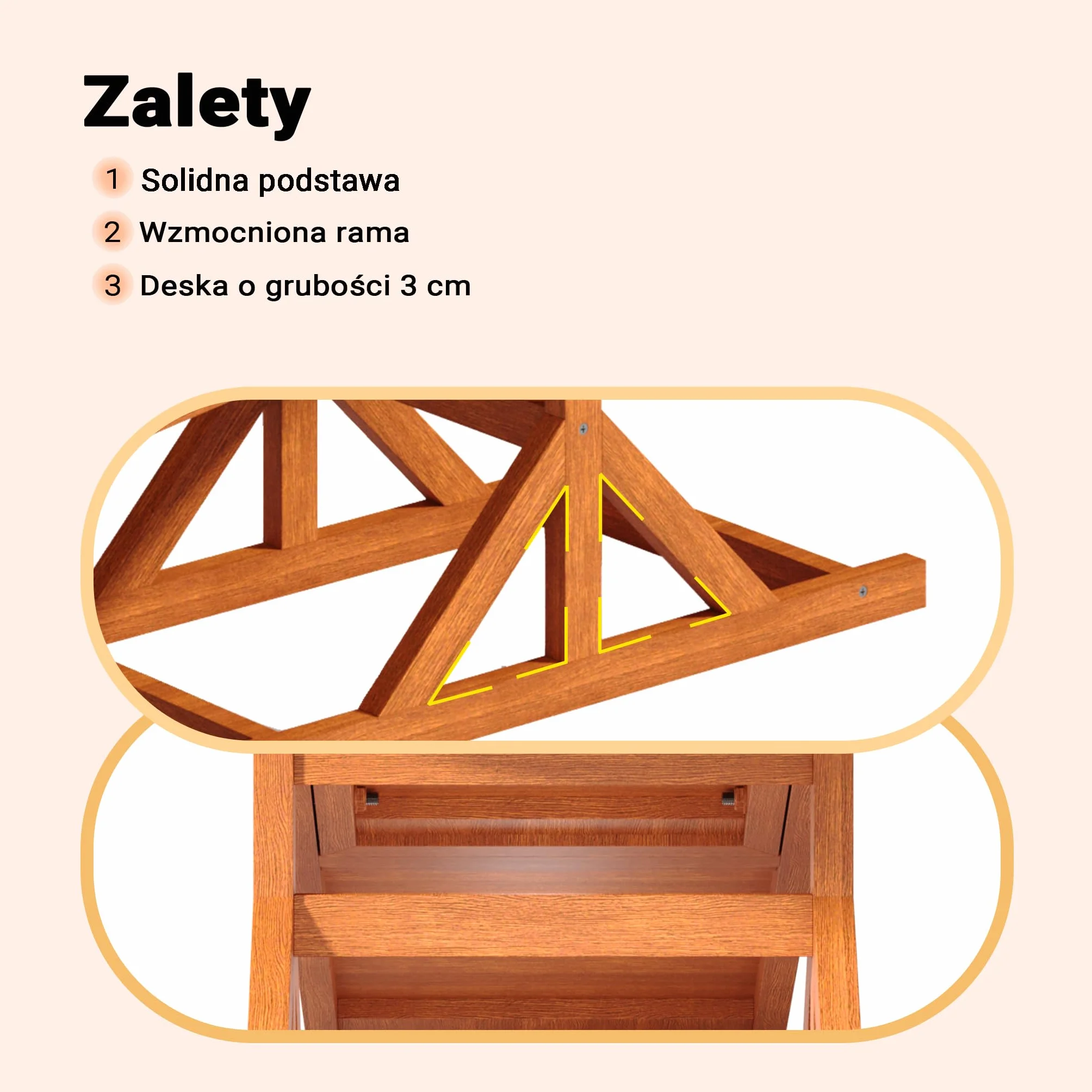 Wiltec Huśtawka agility dla psów 180x30x30cm drewniana do treningu zwinności do ogrodu i toru dla małych i dużych psów, sprzęt do zabawy i ćwiczeń
