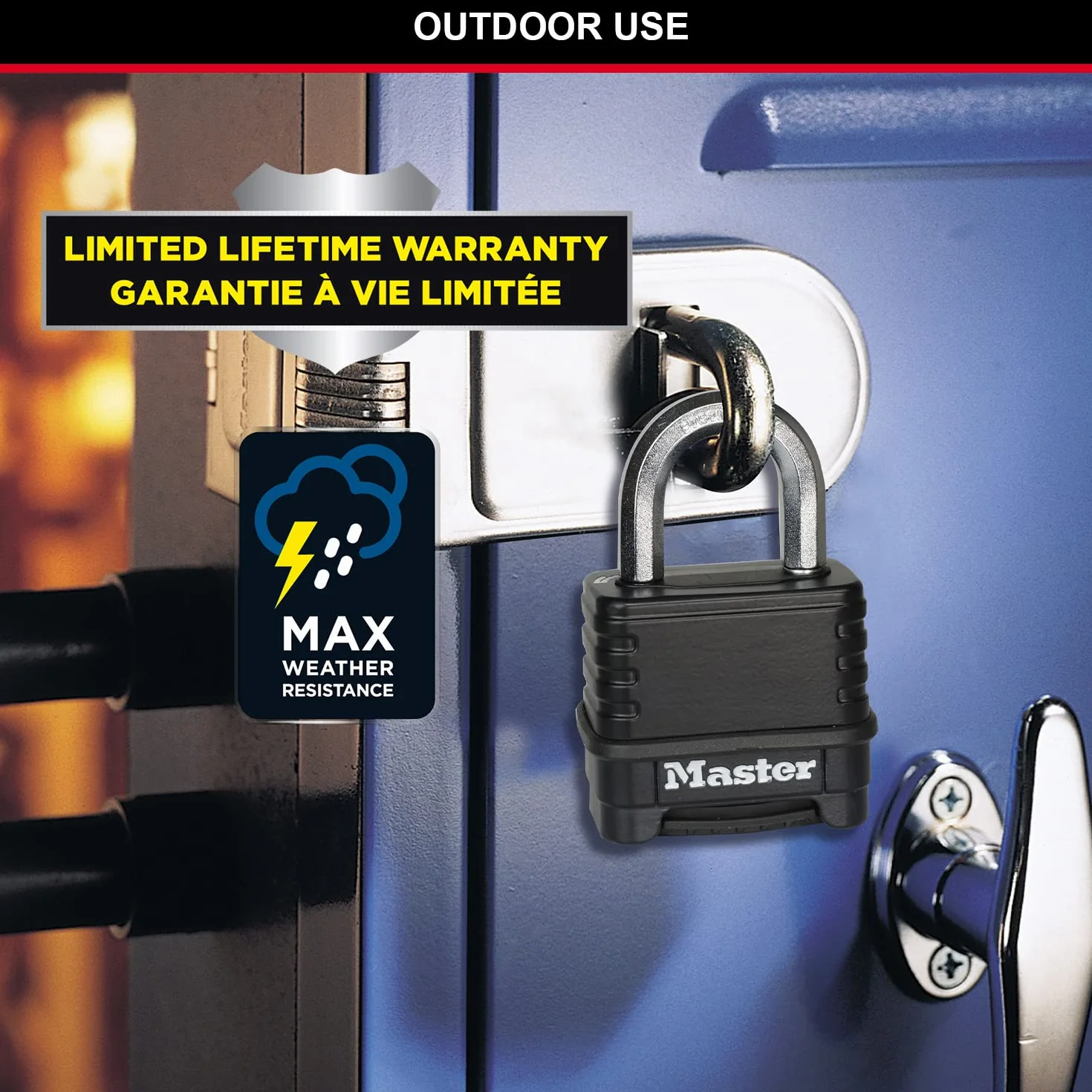 Master Lock Excell zamek szyfrowy 50 mm, czarny, M178EURD