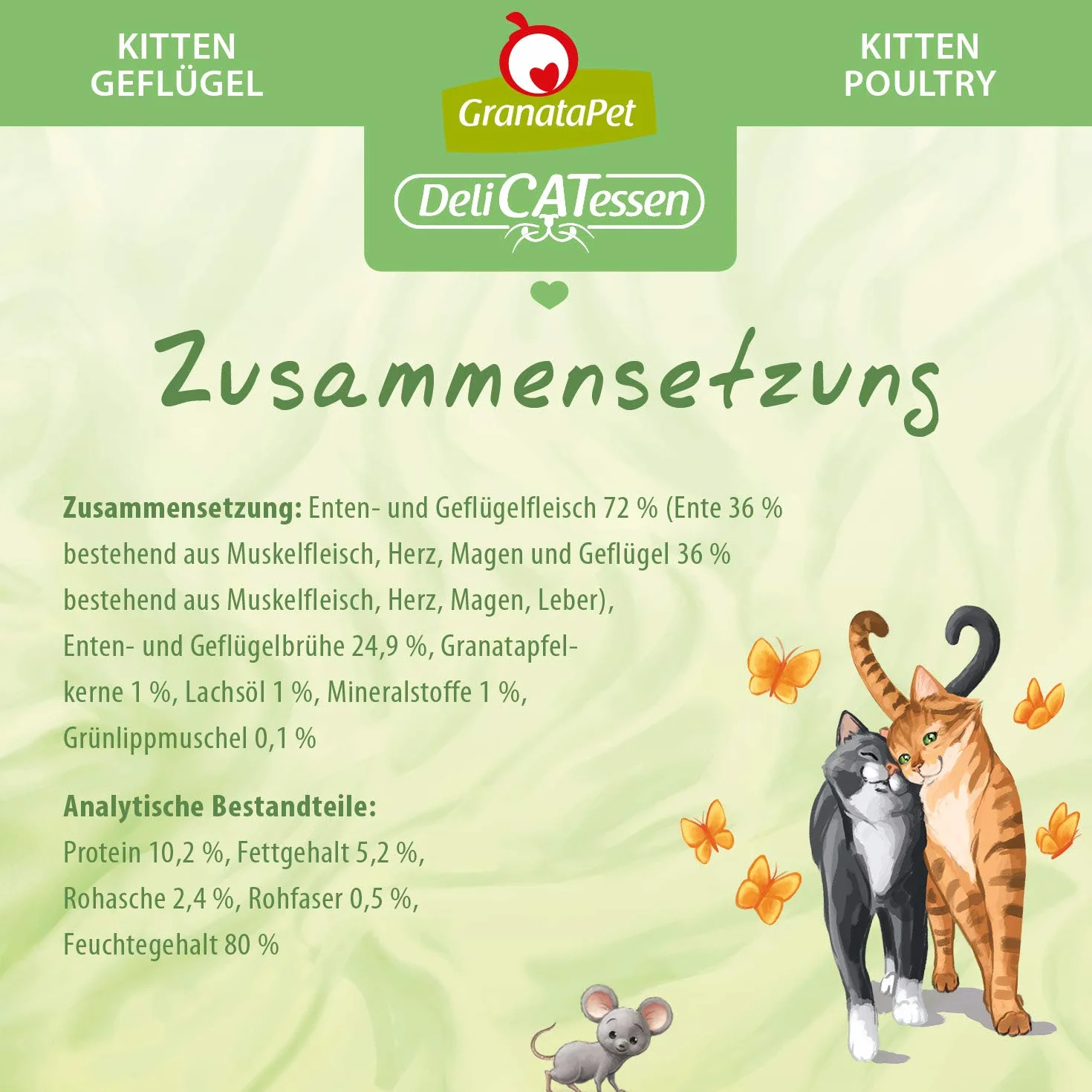 GGranataPet DeliCatessen Kitten/Junior Geflügel, 6 x 200 g