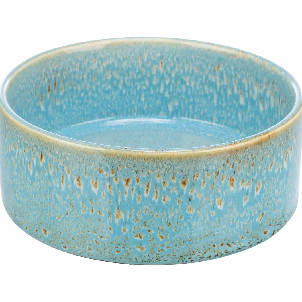 TRIXIE - Ceramiczny karmnik dla psa, 0,9 l/ø 16 cm, niebieski