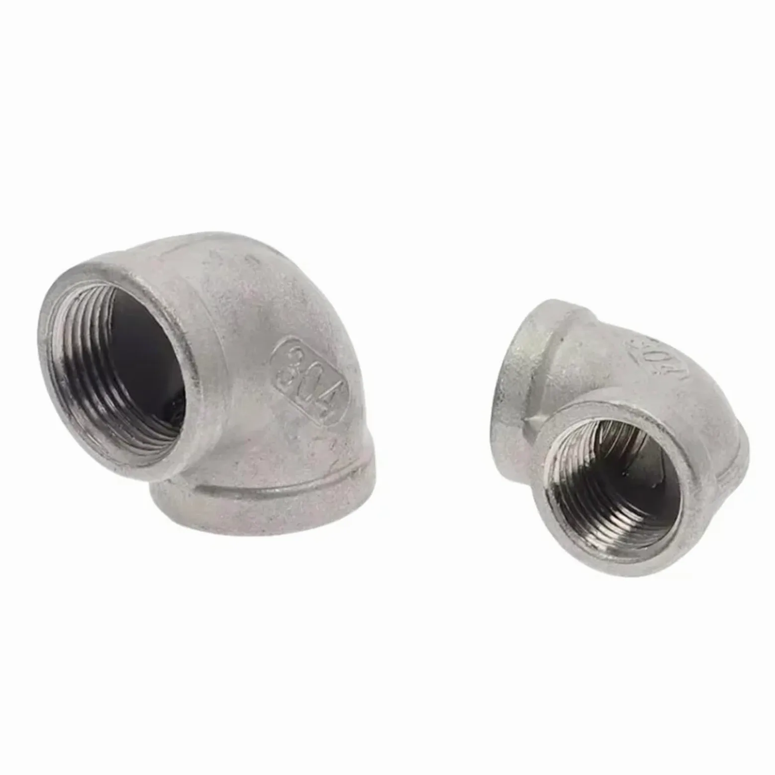 BSPT złączka gwintowana ze stali nierdzewnej 304 kątowe 90 stopni, adapter do akwarium, 1/8", 1/4", 3/8", 1/2", 3/4", 1", 1-1/4" (4")