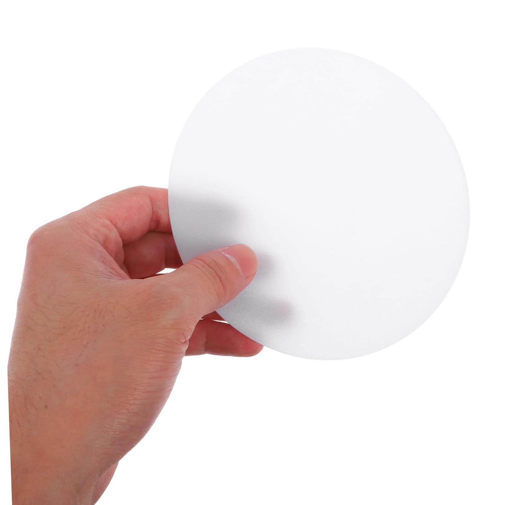 jojofuny 6kawałki Pokrywa Dyfuzora Światła Led Okrągłe Płytki Do Lamp Downlight Oślepiające Rozpraszające Światło Doskonała Transmisja Światła Kompatybilne z Różnymi Typami