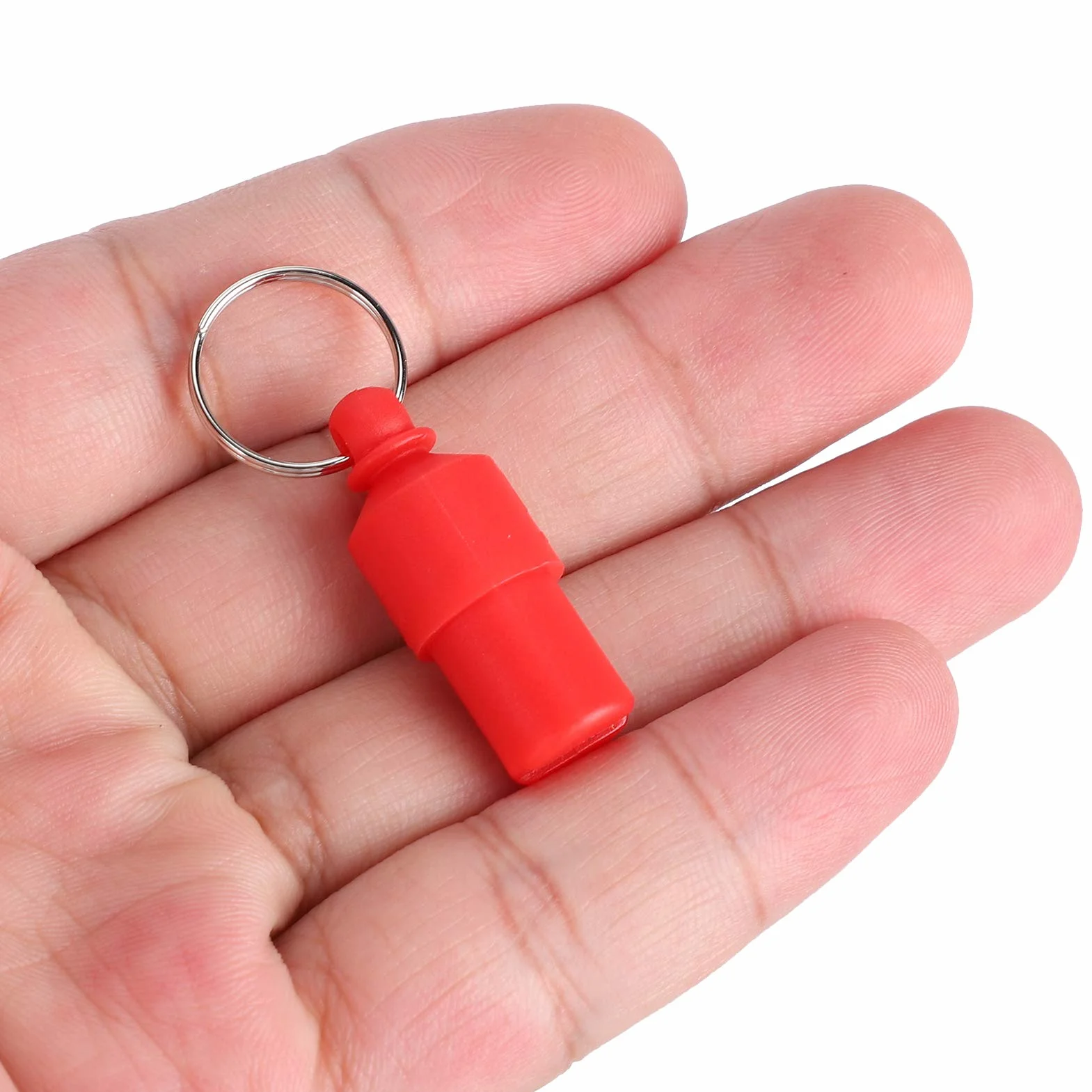20 szt. Anti-Lost Pet Dog ID Tag, obroża dla szczeniaka kota wisiorek imię etykieta adresowa tuba do przechowywania odporna na zgubienie (czerwona)