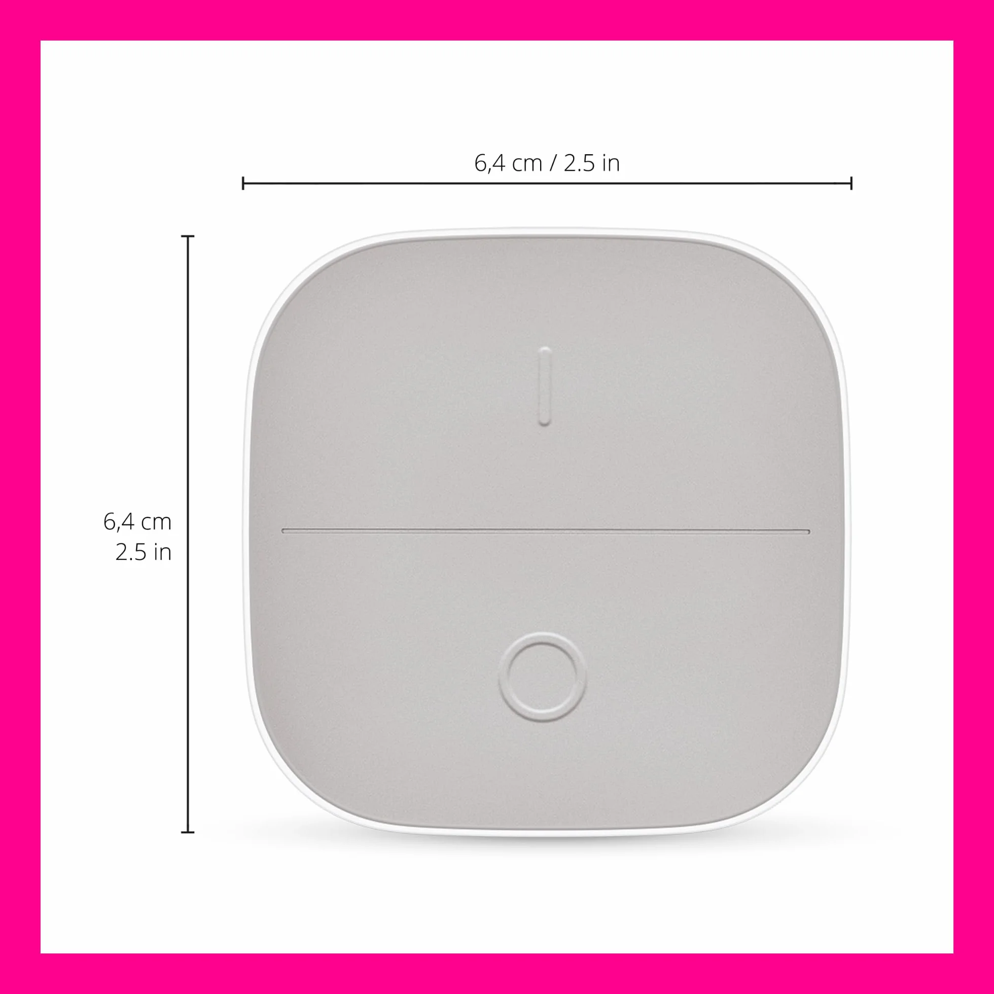 WiZ Inteligentny przycisk Smart Button, bezprzewodowy, sterowanie oświetleniem, smart home, zasięg 15 m, zasilanie bateryjne