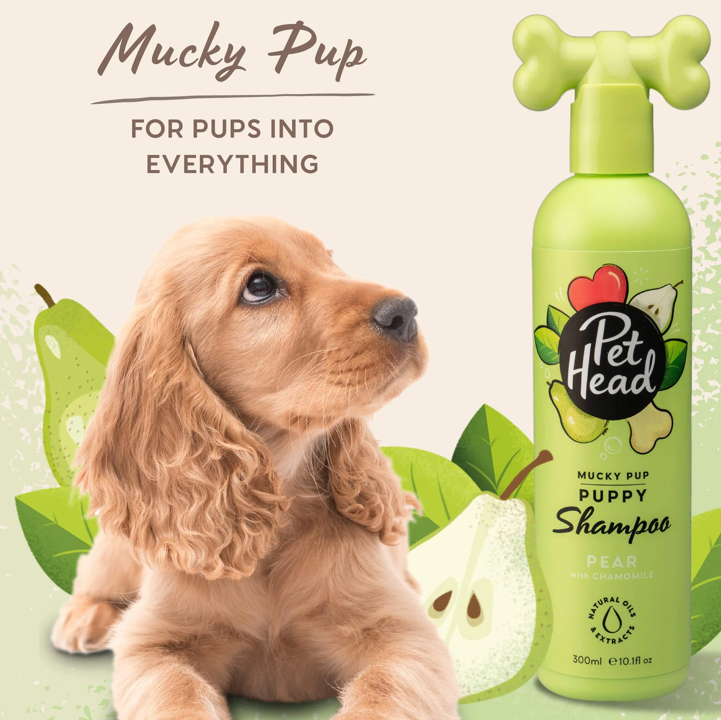 Pet Head Puppy Shampoo, Mucky Puppy Shampoo for Puppies, Green, 300 ml (1er Pack)