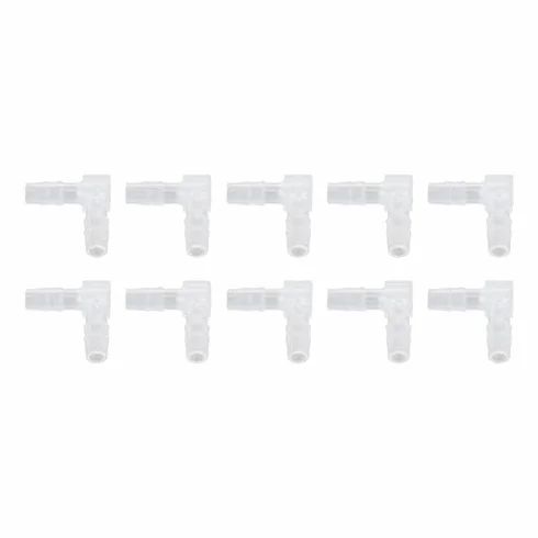 KIMISS Elbow Hose Barb 90 stopni 10 szt plastikowe złączki L do węży adapter równy akwarium