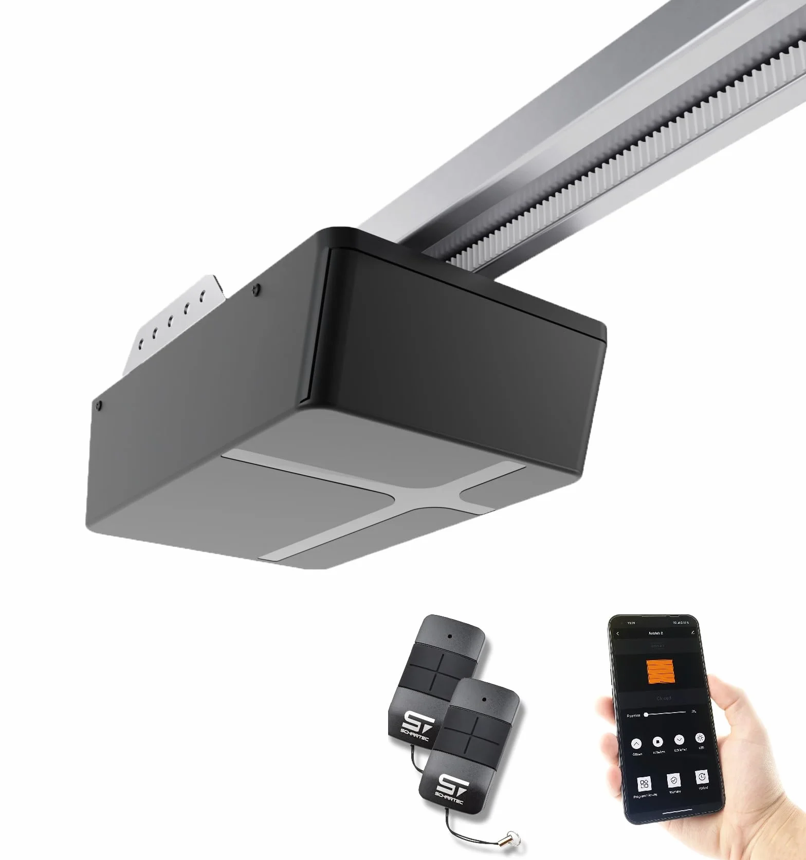 SCHARTEC Napęd do bramy garażowej WiFi Prime 1500 seria 2 z szyną