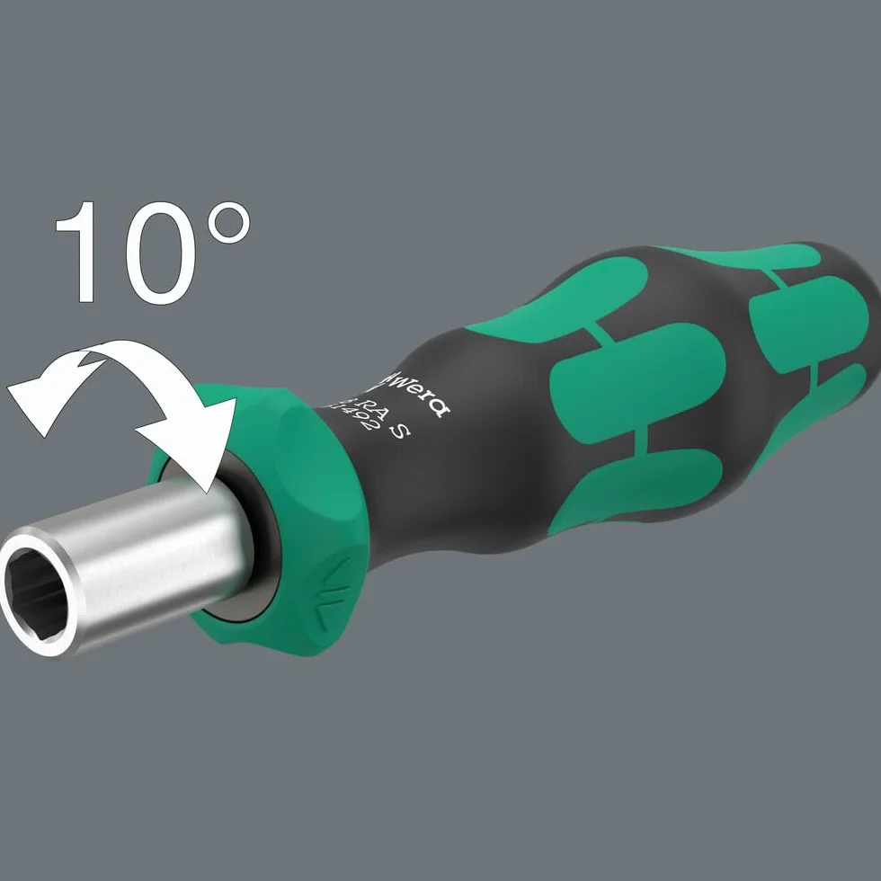 Wera Grzechotka 1/4" x 102 mm Czarny/Zielony