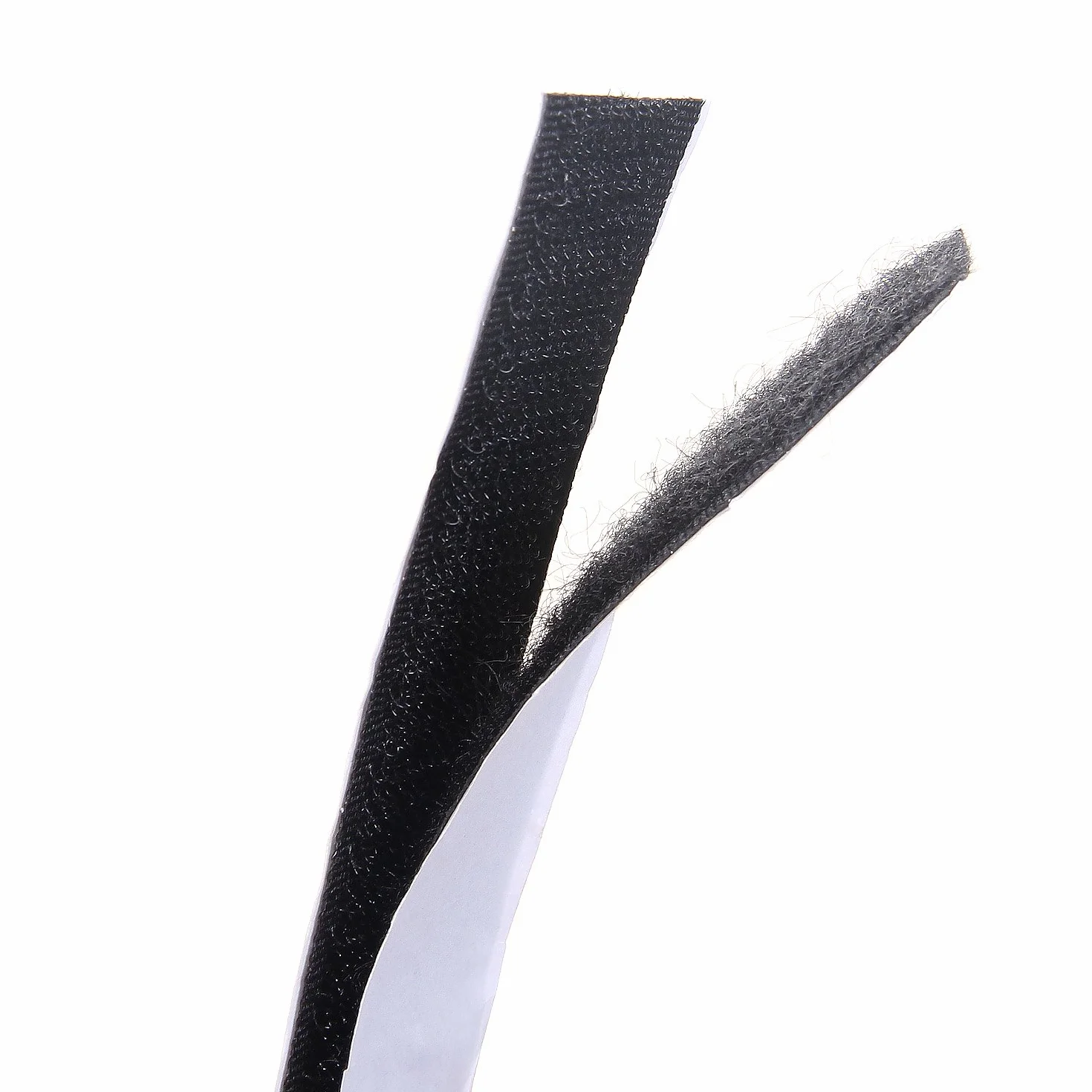 TUKA 25 metrów x 20 mm Samoprzylepna taśma haczykowa i klamra, samoprzylepna taśma na zarysowania, taśmy samoprzylepne z haczykami i pętlami, szerokość 20 mm, haczyk 25 m i klamra 25 m, czarna,