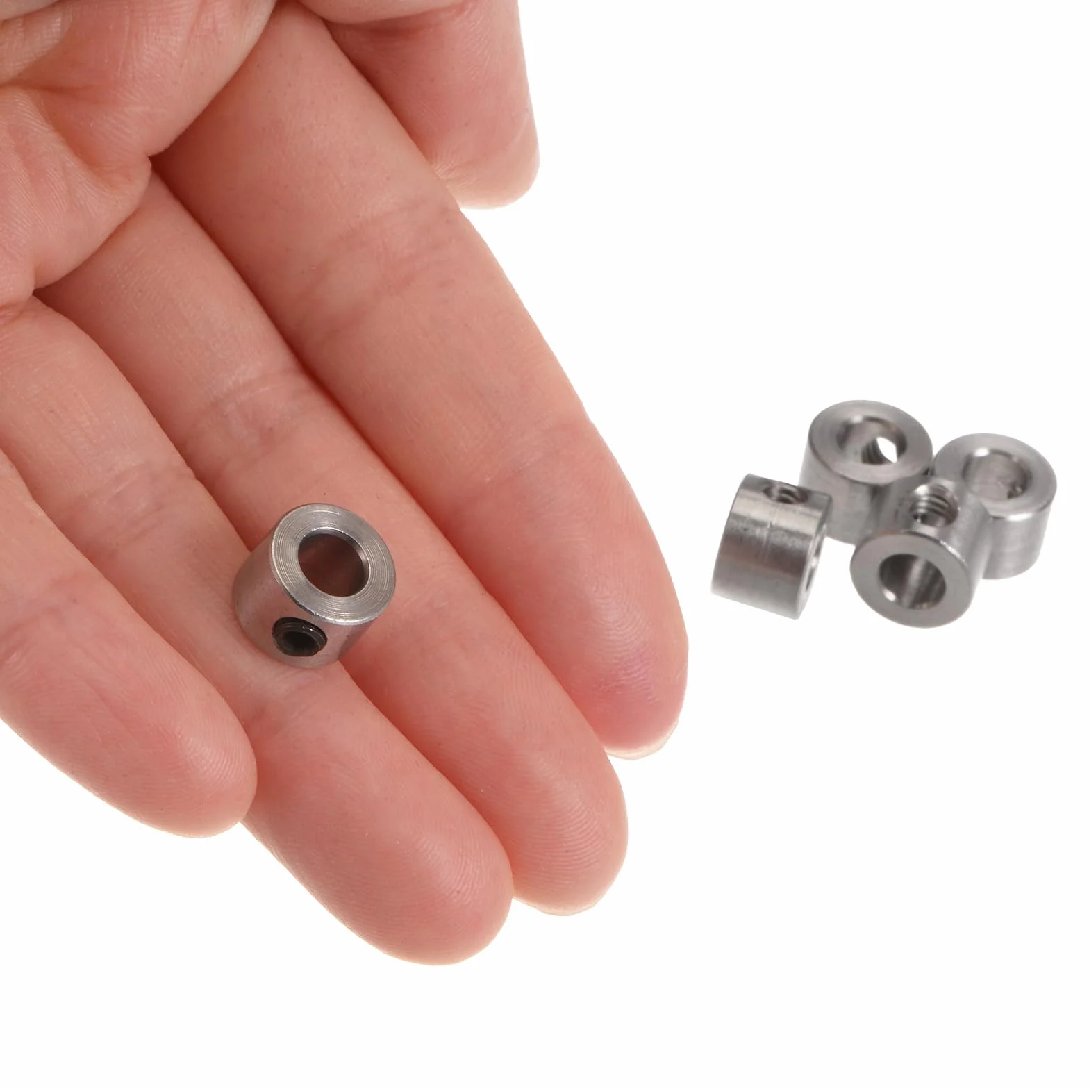 Kołnierze śrubowe 5 mm otwór ze stali nierdzewnej 10 mm OD 7 mm szerokość zestaw 10 sztuk
