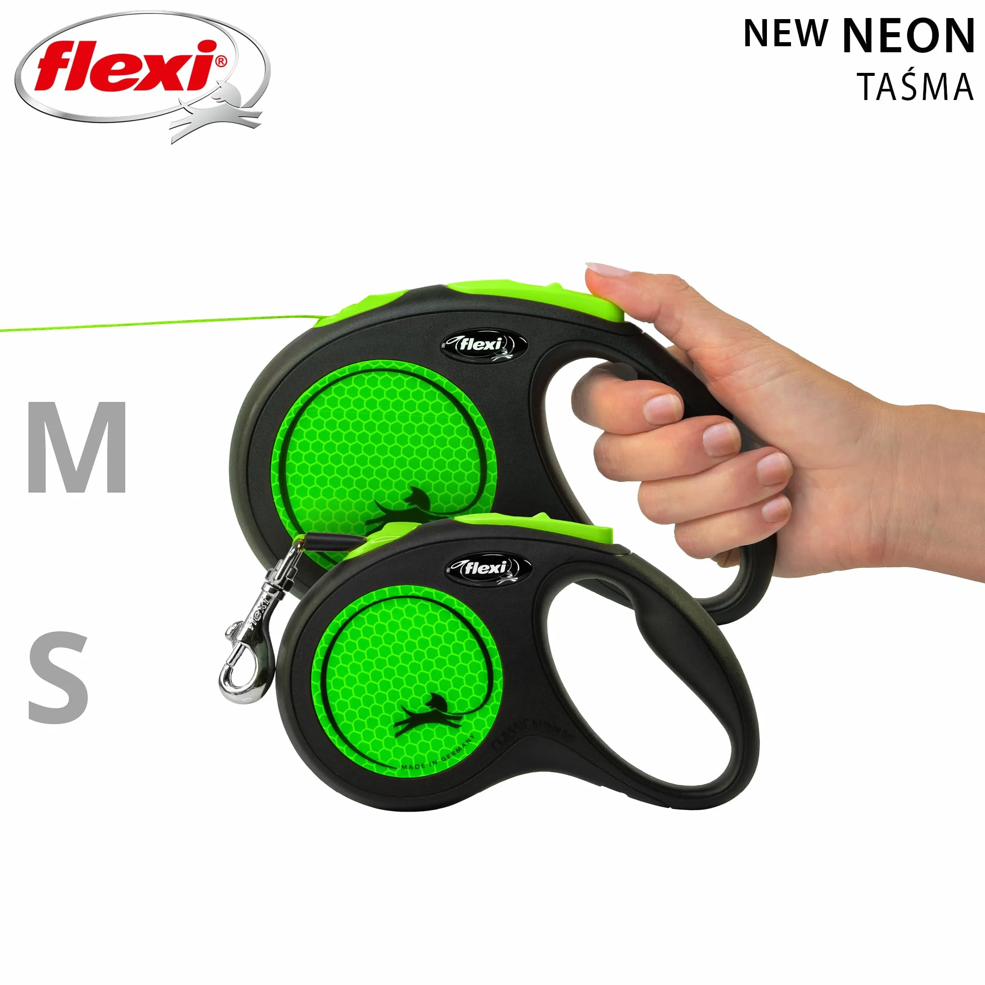 FLEXI New NEON neonowy zielony pasek 5 m