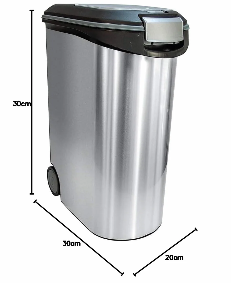 CURVER K&BZ POJEMNIK NA ŻYWNOŚĆ Metaliczny 20KG 54L