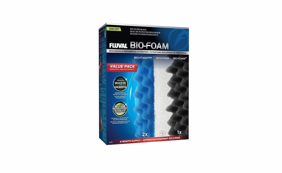 Fluval 207 Bio-Foam Pack 6 miesięcy 250 g