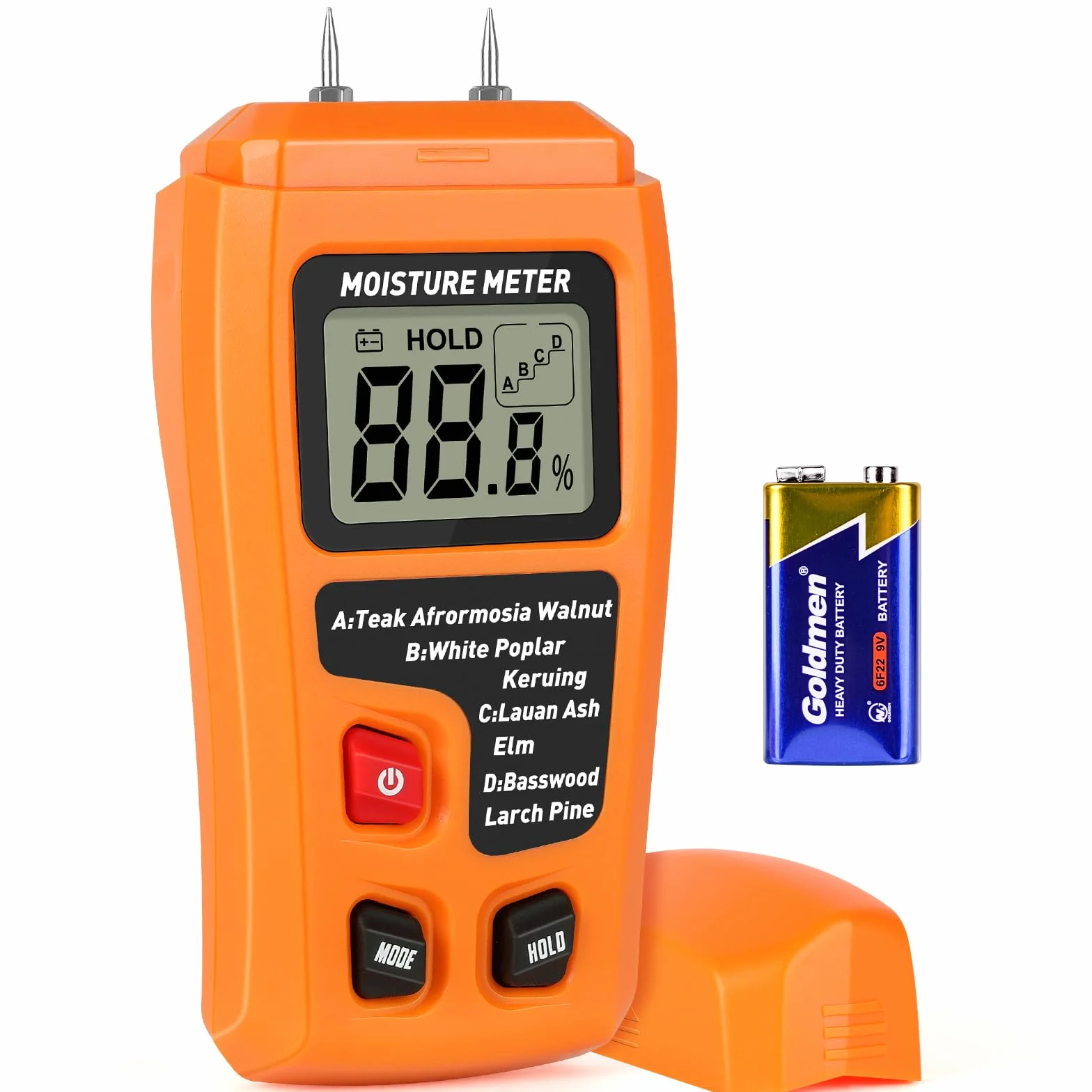 Flintronic Cyfrowy miernik wilgotności do drewna z wyświetlaczem LCD 4 tryby ścian materiałów budowlanych