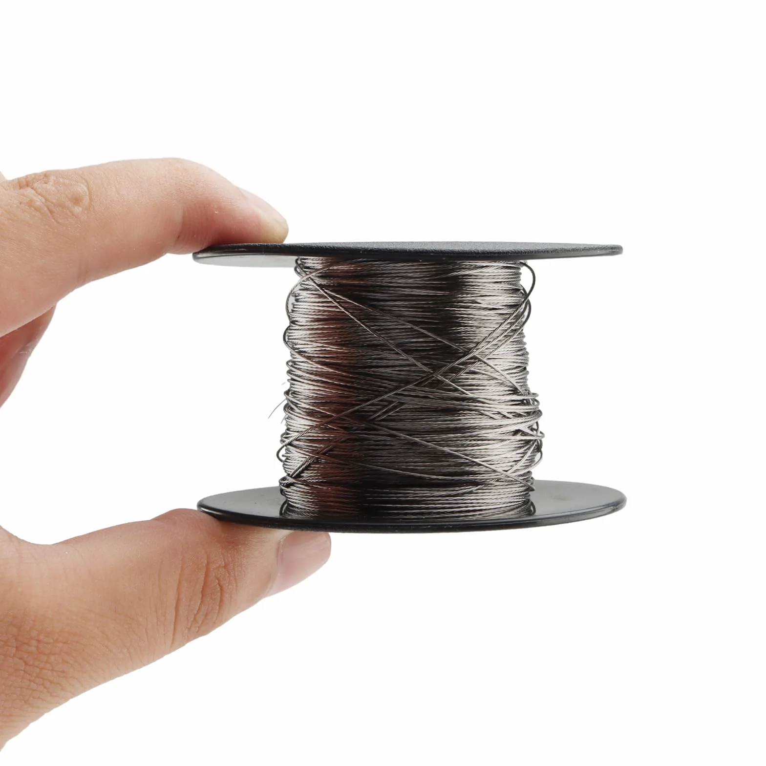 Picture Hanging Wire drut do zawieszenia obrazu, 100 m x 0,5 mm, stal nierdzewna, szpula druciana z 30 sztukami aluminium, do zawieszenia ramek na zdjęcia, linek do prania, luster
