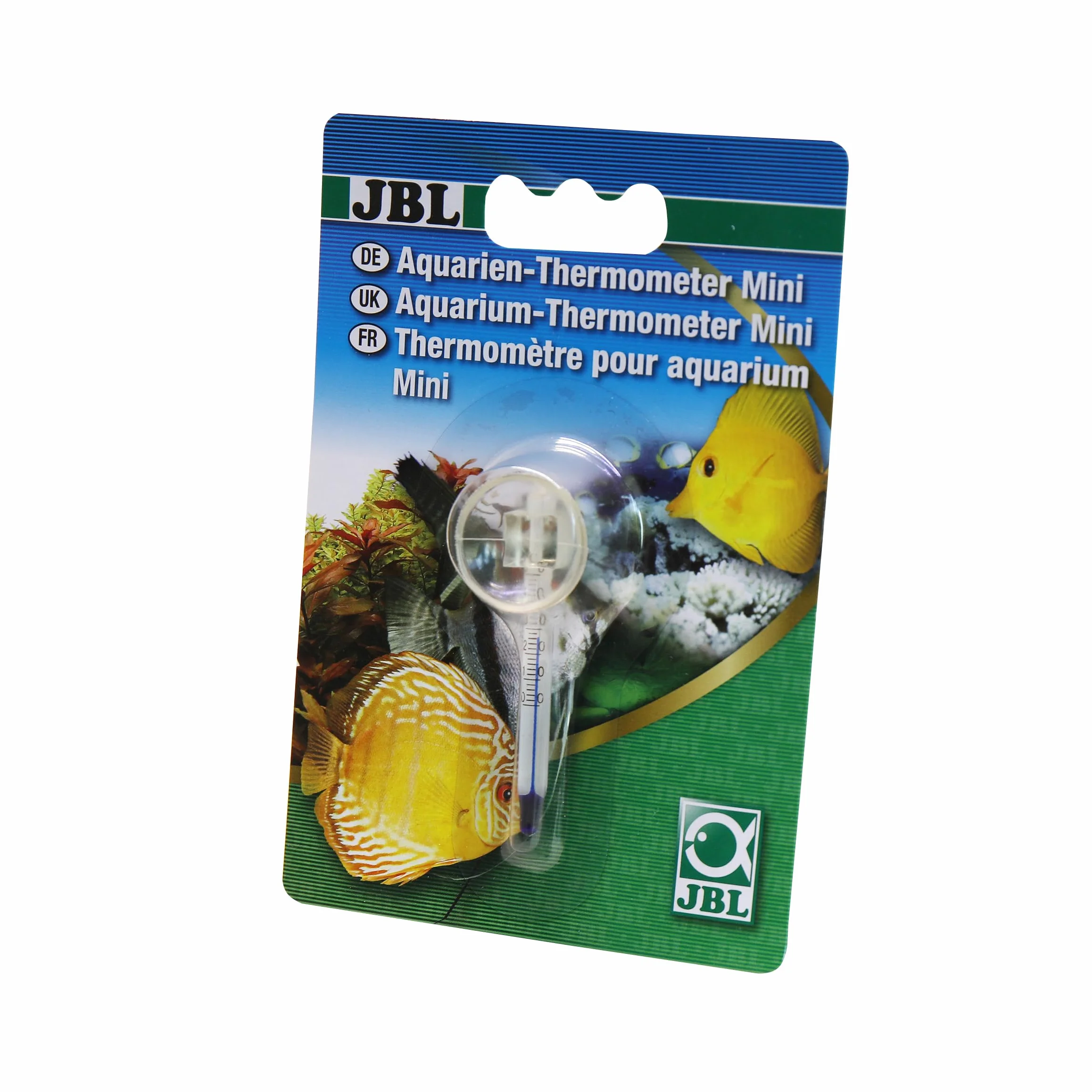 JBL Mini 6121600 termometr do akwarium, mały termometr akwariowy, 0-50 °C