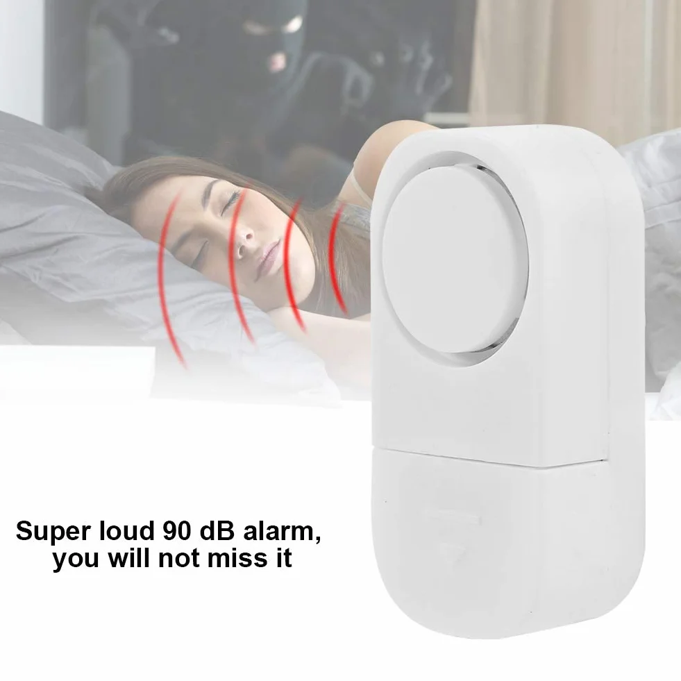 System Alarmowy Antywłamaniowy do Domu i Drzwi z Czujnikiem Magnetycznym i instalacją Kleju