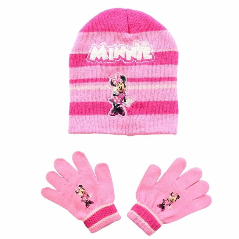 Disney MIN23-3000 S2-TU Winter Accessory Set, Rose, One Size Girl'S, rose, One size