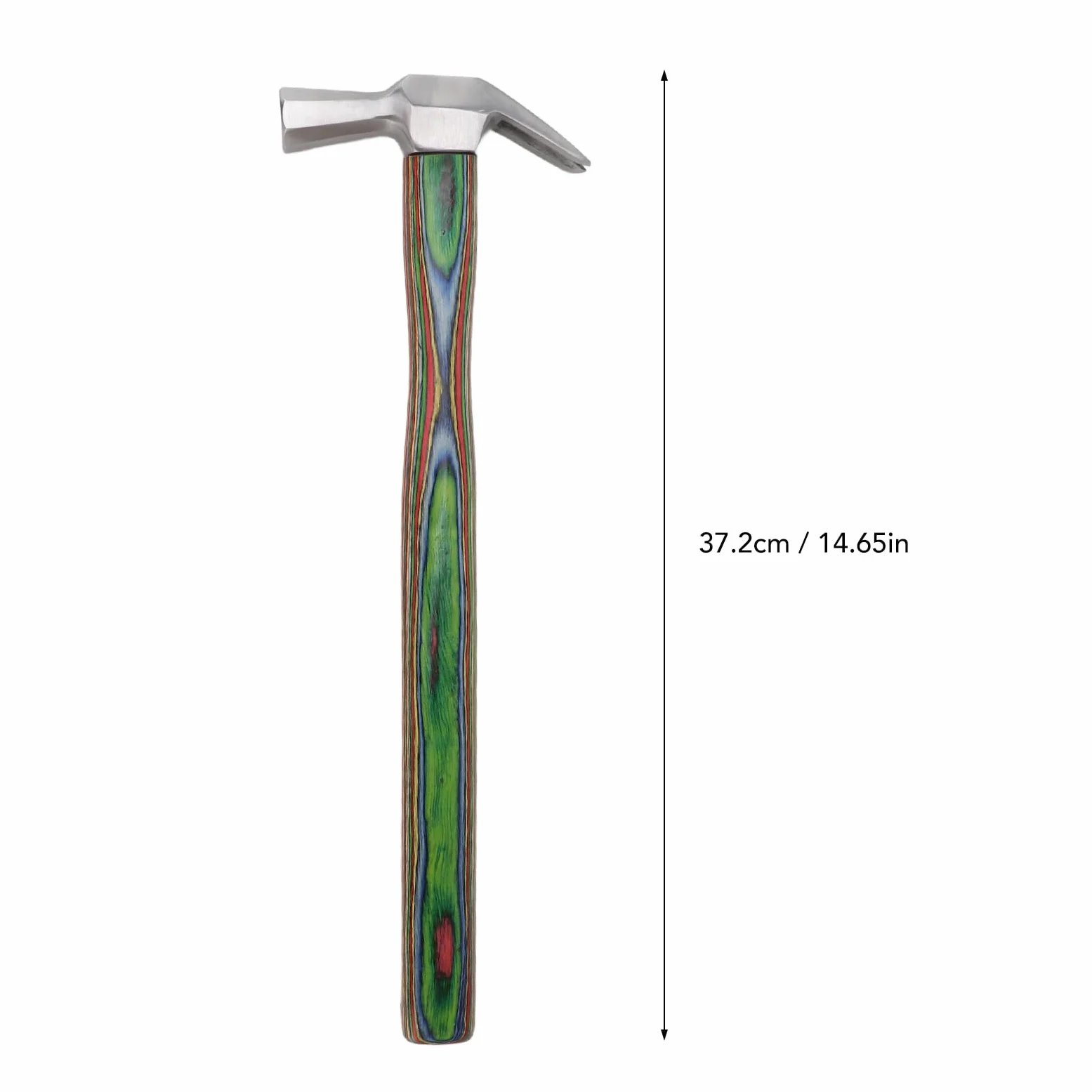 AMONIDA Młotek Kowalski Stalowy Drewniany Uchwyt Magnetyczne Narzędzie do Gwoździ w Kształcie Podkowy do Pielęgnacji Kopyt 37,2 Cm