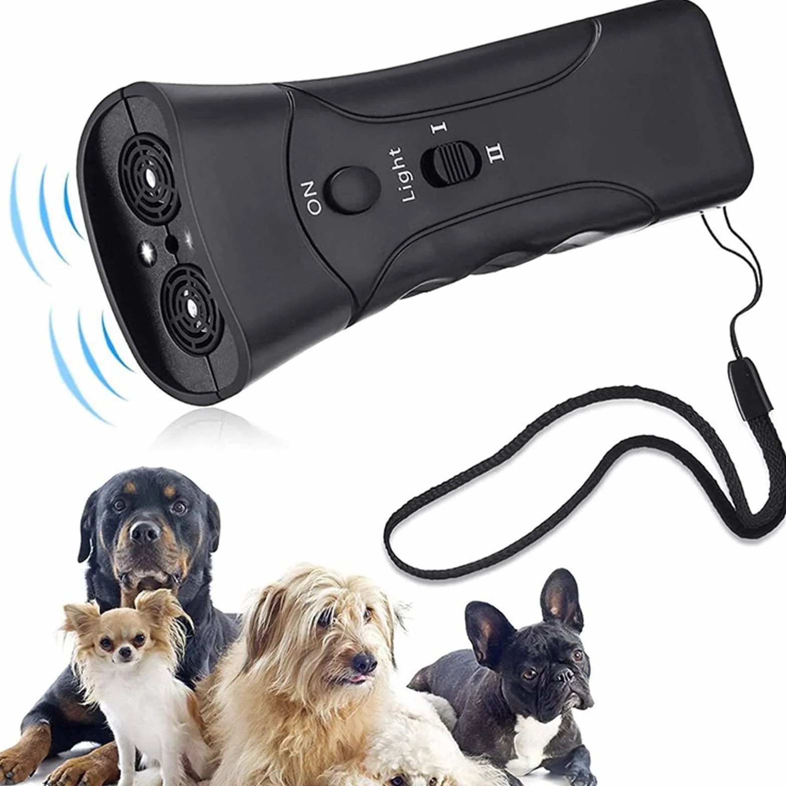 Ultradźwiękowy Ręczny Odstraszacz Psów Dog Chaser Trainer do Akcesoriów Catcher Birdhouse