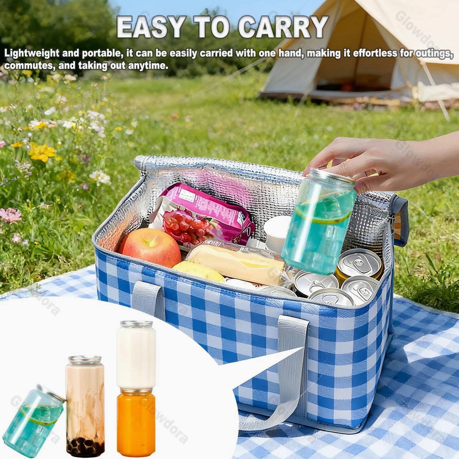 Plastikowe butelki dla zwierząt domowych z pokrywkami, szczelne pojemniki na sok, wodę, napoje gazowane, smoothie, przezroczyste słoiki klasy spożywczej, 250 ml do 500 ml, zestaw 200 szt