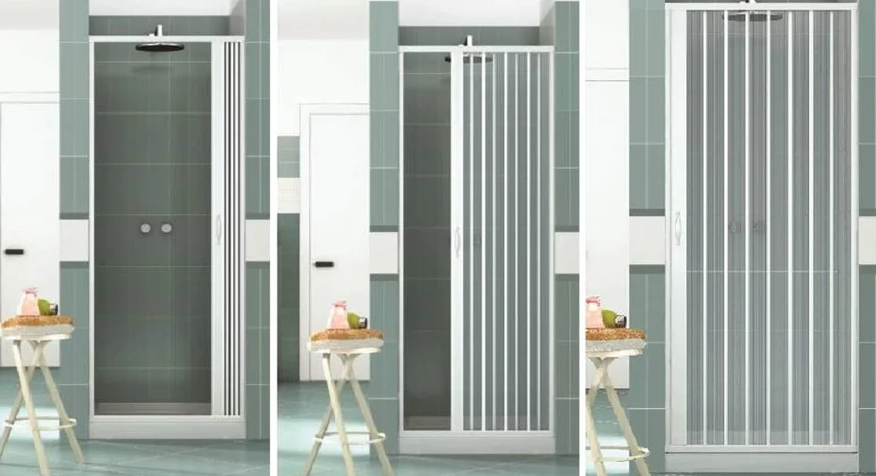 Box prysznicowy PVC VERA 70-150 cm 185 cm biały drzwi otwierane jednoskrzydłowe