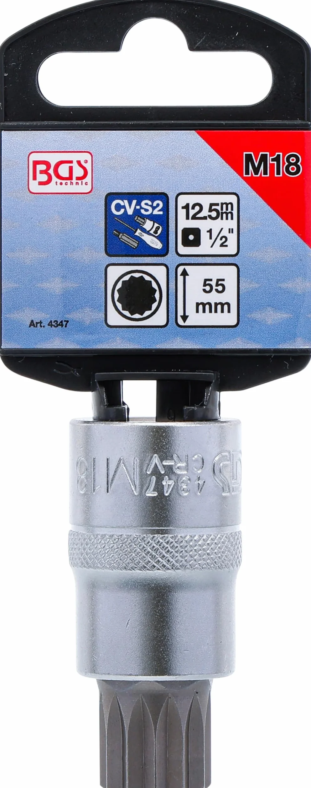 BGS 4347 Nasadka do bitów 12,5 mm (1/2") gniazdo wielokątne do XZN M18