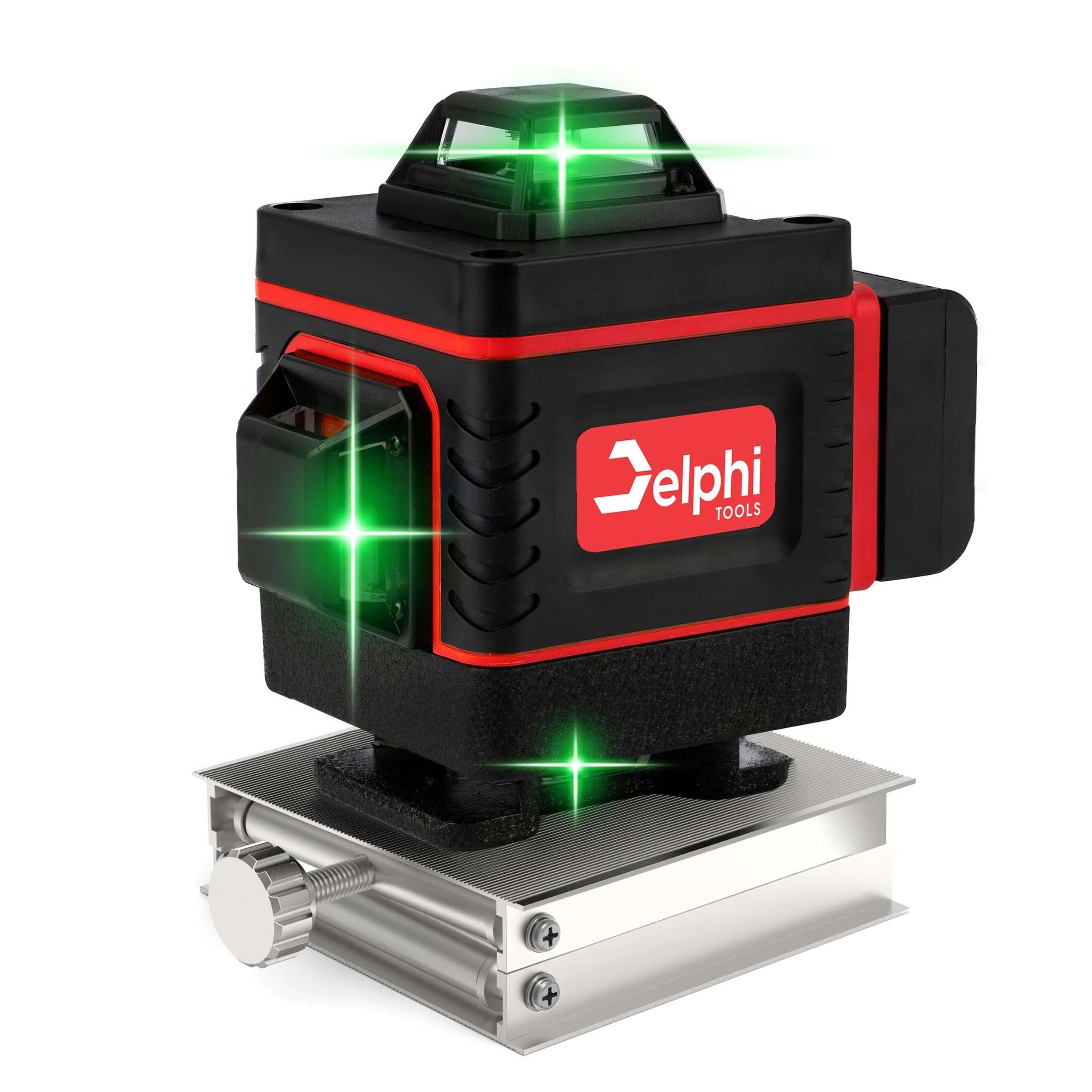 Delphi Laser krzyżowo-liniowy 4D 360° 16 Line automatyczny samopoziomujący IP54 zielony
