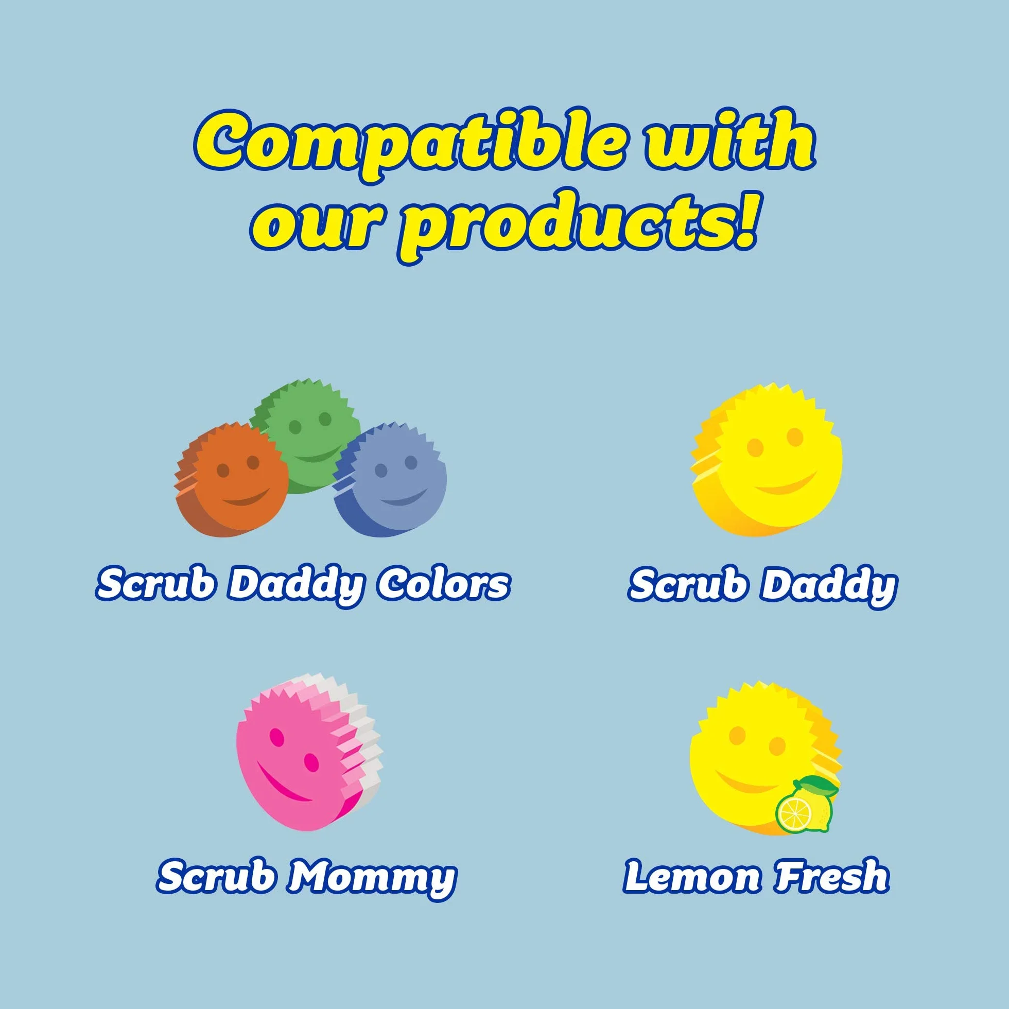 Scrub Daddy Uchwyt na gąbkę do zlewu Organizer do czyszczenia 2 szt