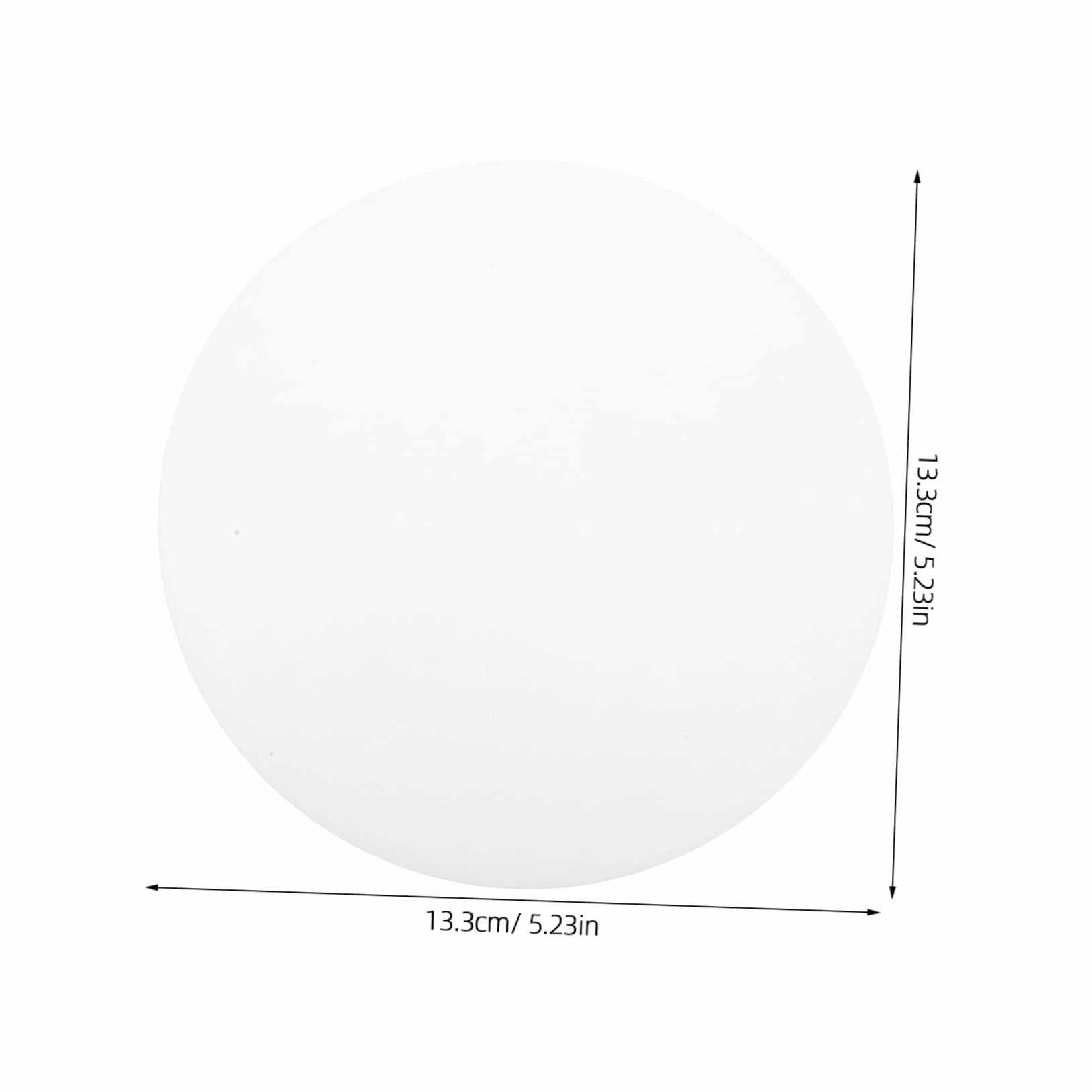 jojofuny 6kawałki Pokrywa Dyfuzora Światła Led Okrągłe Płytki Do Lamp Downlight Oślepiające Rozpraszające Światło Doskonała Transmisja Światła Kompatybilne z Różnymi Typami