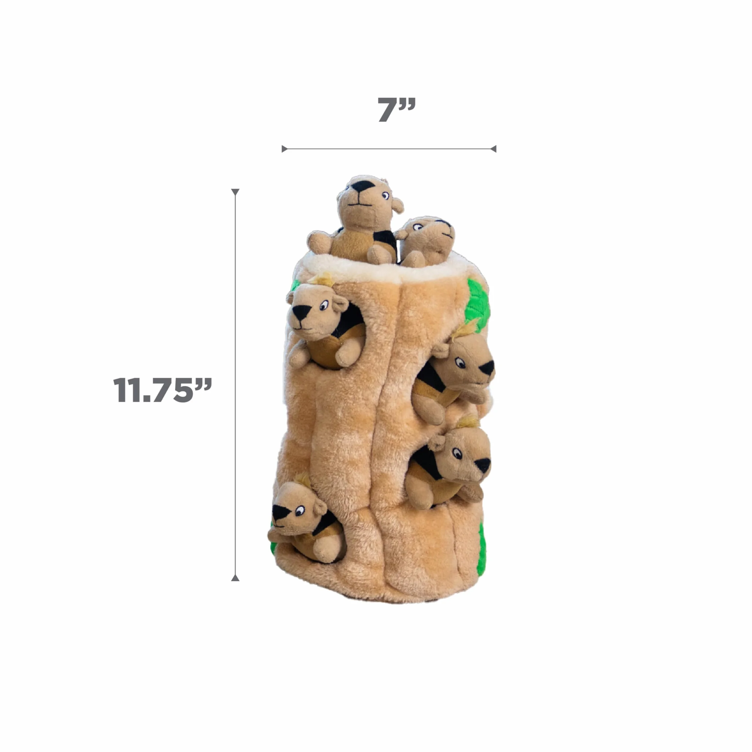 Outward Hound Hide A Squirrel - Zabawka pluszowa dla psów - pod postacią wiewiórek - kolor brązowy - rozmiar XL