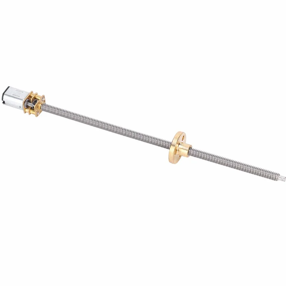 Walfront Skrzynia biegów DC T5 x 160 mm N20 dłuższy wał wyjściowy DC 6 V 60 RPM