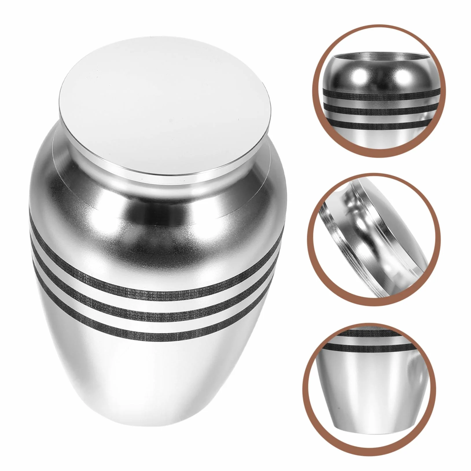 Pet Urn for Dogs and Cats Keepsake Ashes Container Stylish and Alloy Cinerary Casket for Pet Memorials