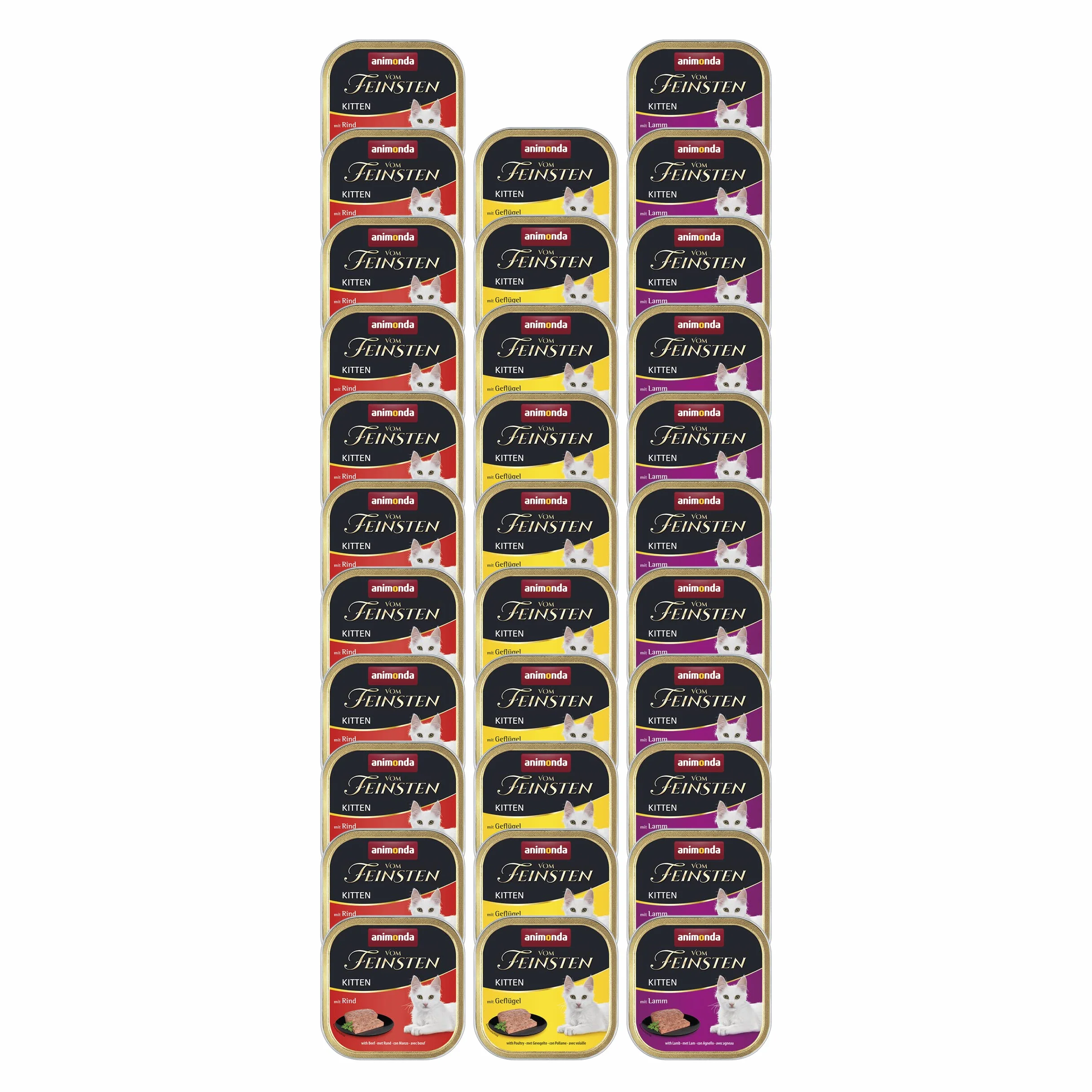 Animonda Vom Feinsten Kitten Karma dla Kotów, Mix Smaków, 32x100 g