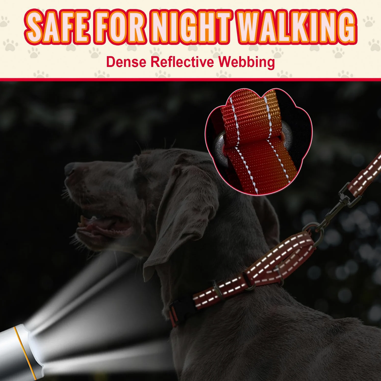 Obroża dla psa odblaskowa przeciw trakcji nylonowa pomarańczowa Arblina Martingala dla Whippets Greyhounds Saluki American Bully