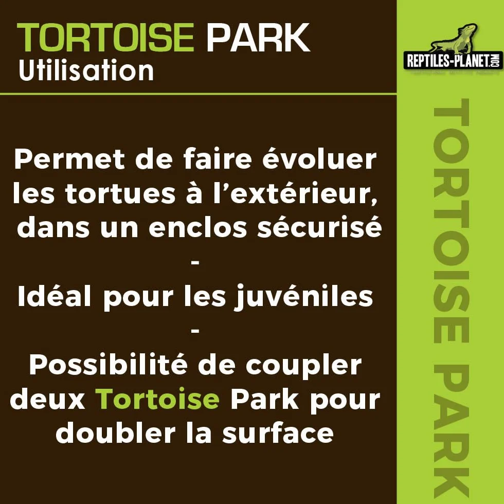 Reptiles Planet Obudowa zewnętrzna Tortoise Tortoise Park, 200 x 100 x 25 cm