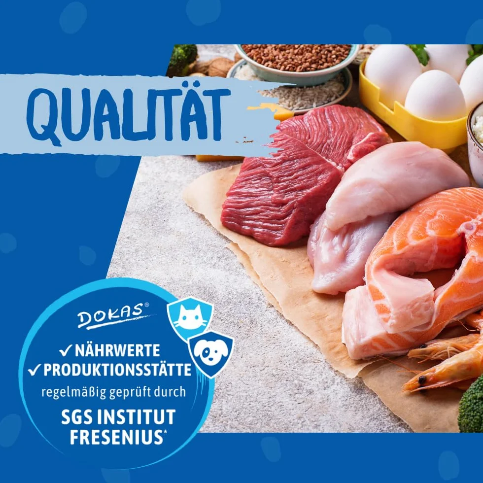 DOKAS Podroby liofilizowane – bez zbóż smakołyk premium dla kotów – idealne jako nagroda, 6 x 15 g