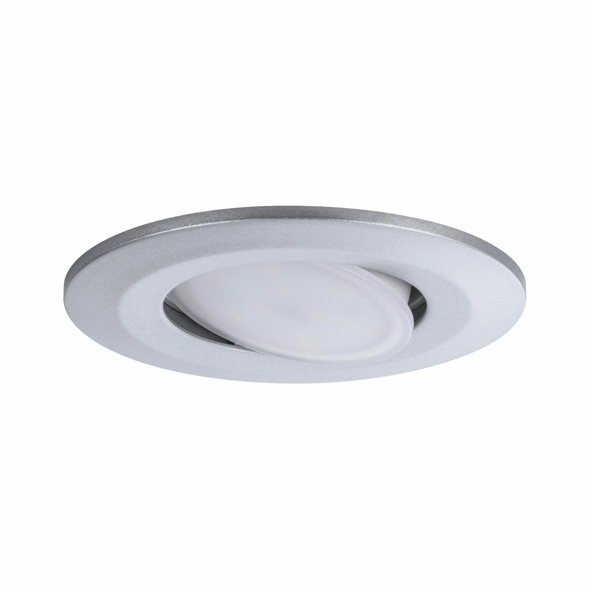 Paulmann 99928 LED oprawa do zabudowy Calla, okrągła,W zestawie 1x6W, IP65, chrom matowy, oświetlenie do szafy, tworzywo sztuczne, 4000K