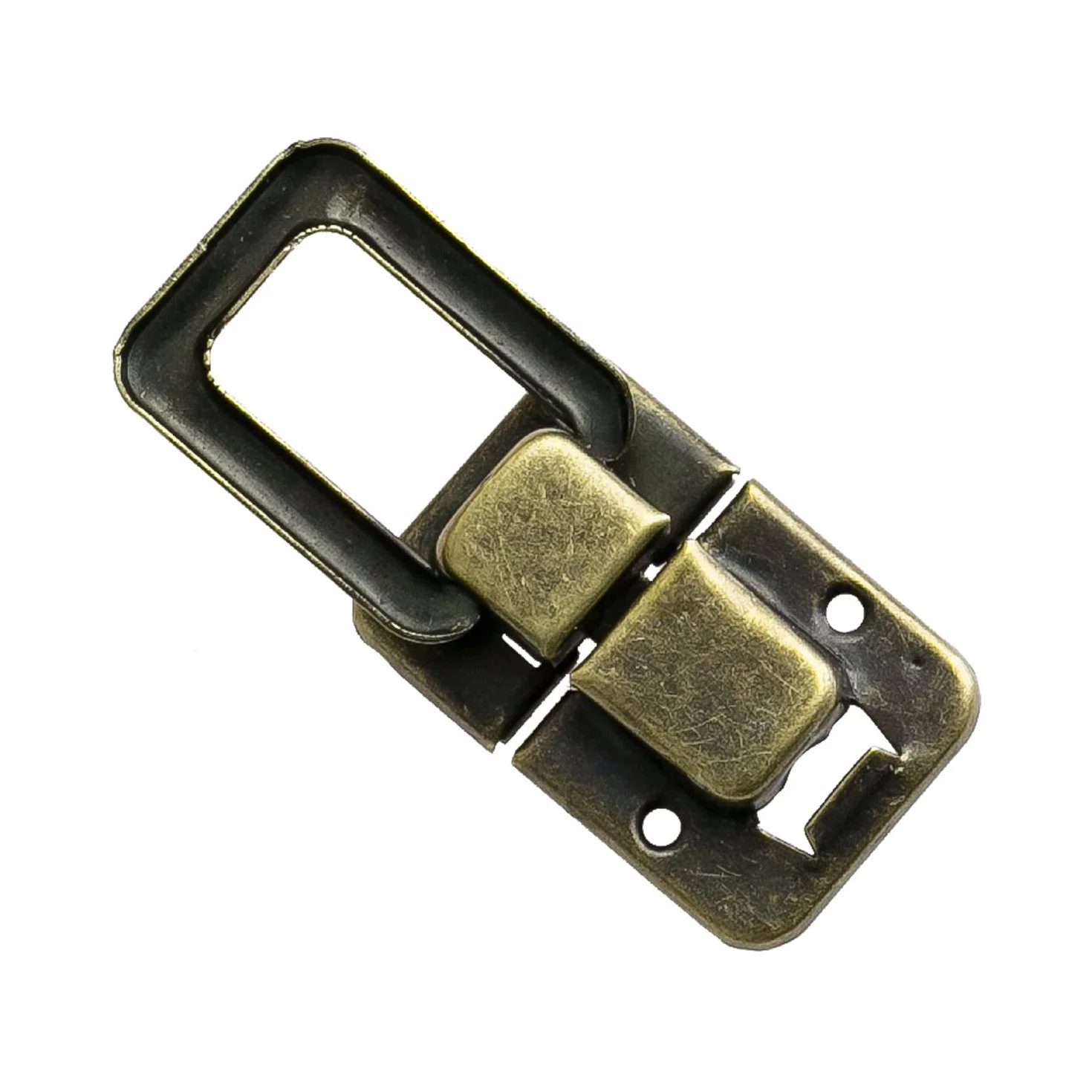 HMF 6492 metalowe zapięcia do walizek w stylu vintage | 2 sztuki | 25 x 38 mm | brąz