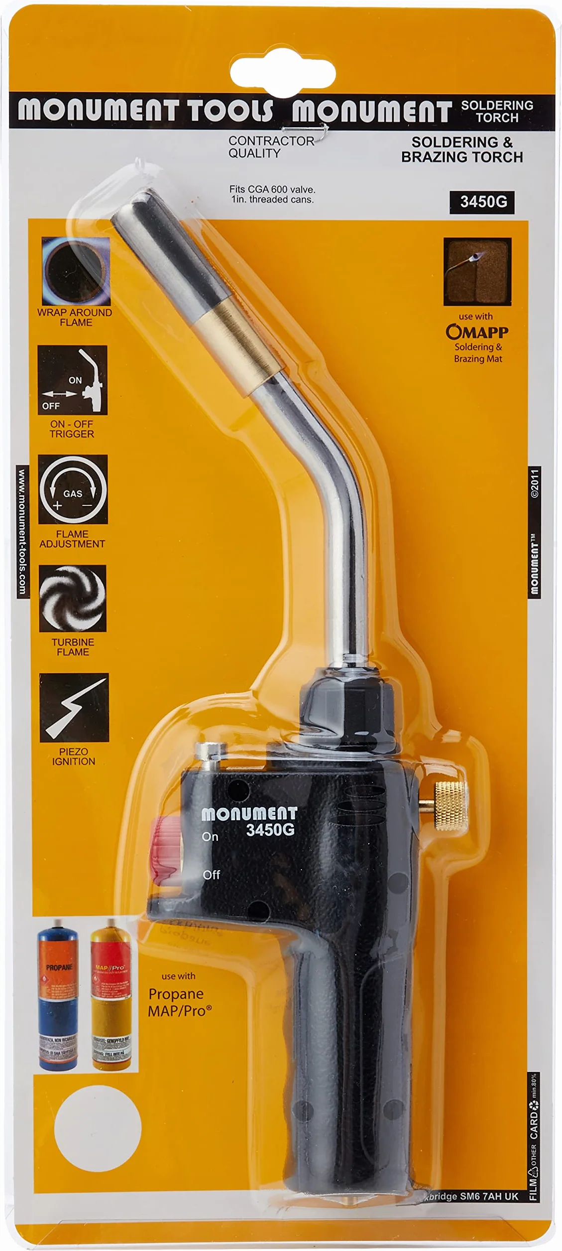 MONUMENT Torch gazowy 3450 g (pasuje do cylindra Cga600)
